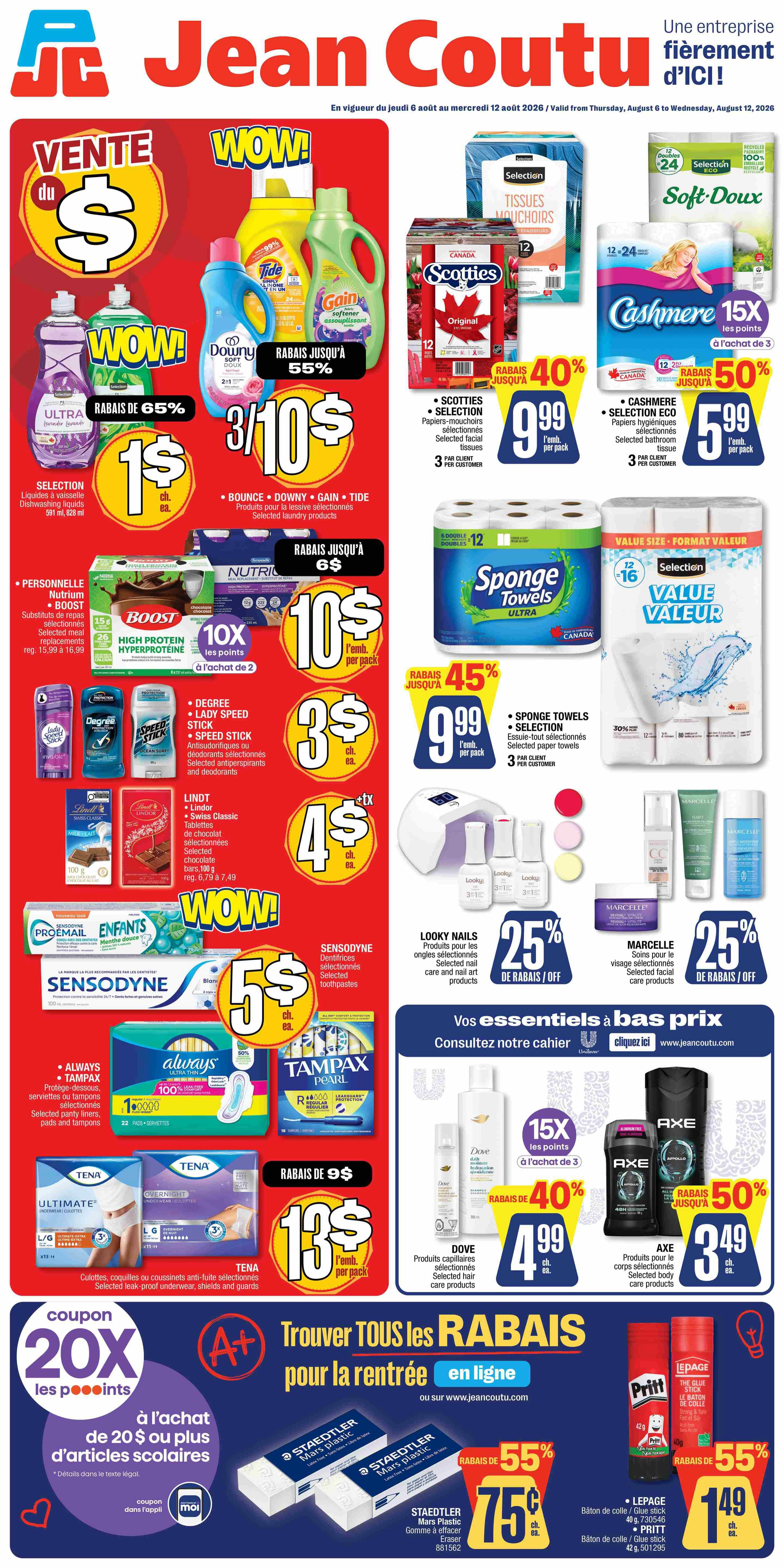 Jean Coutu Flyer August 6 to 12