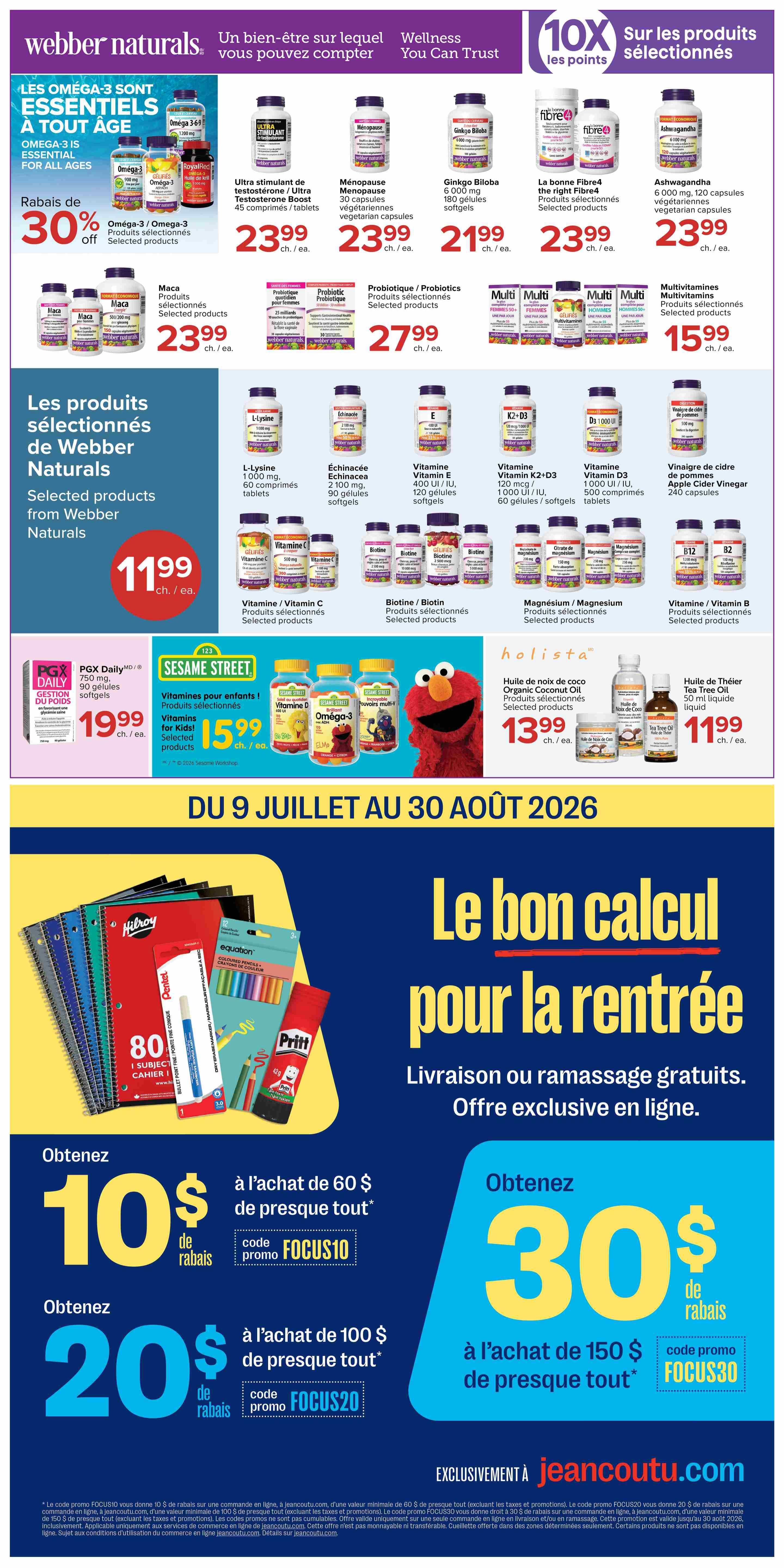 Jean Coutu Flyer August 6 to 12