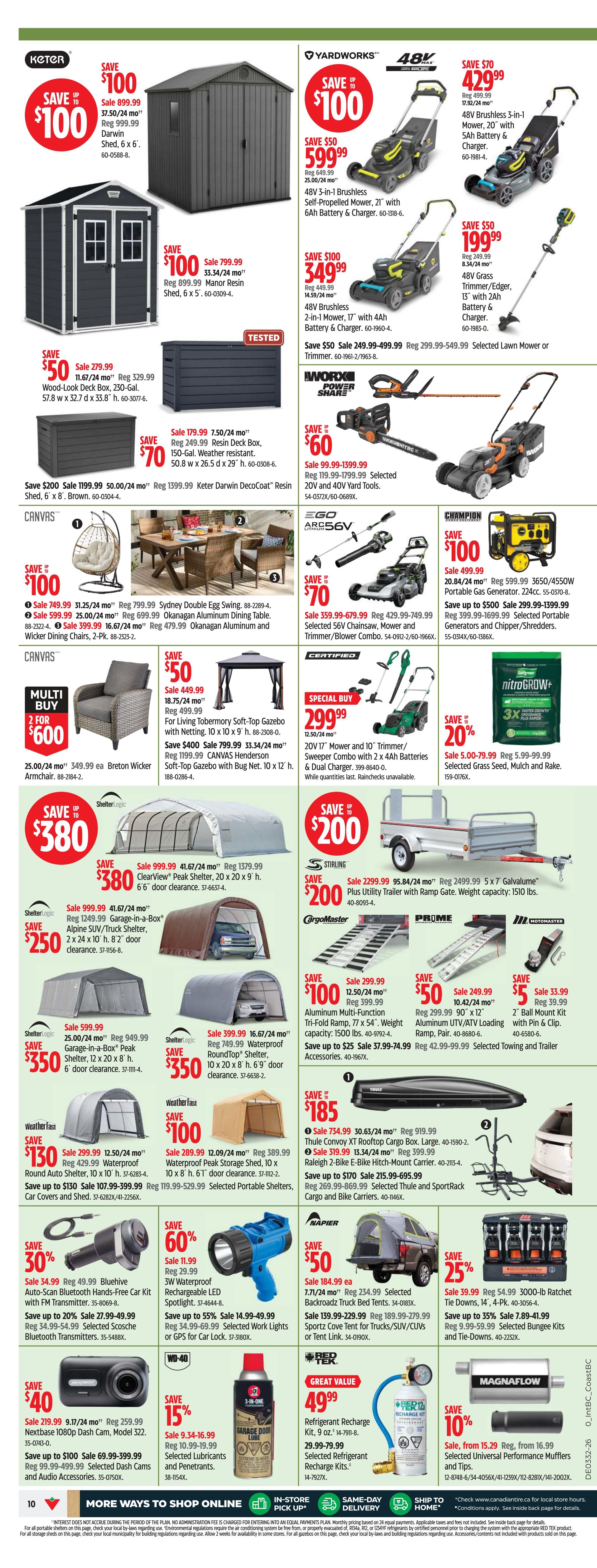 Canadian Tire (West) Flyer August 6 to 13