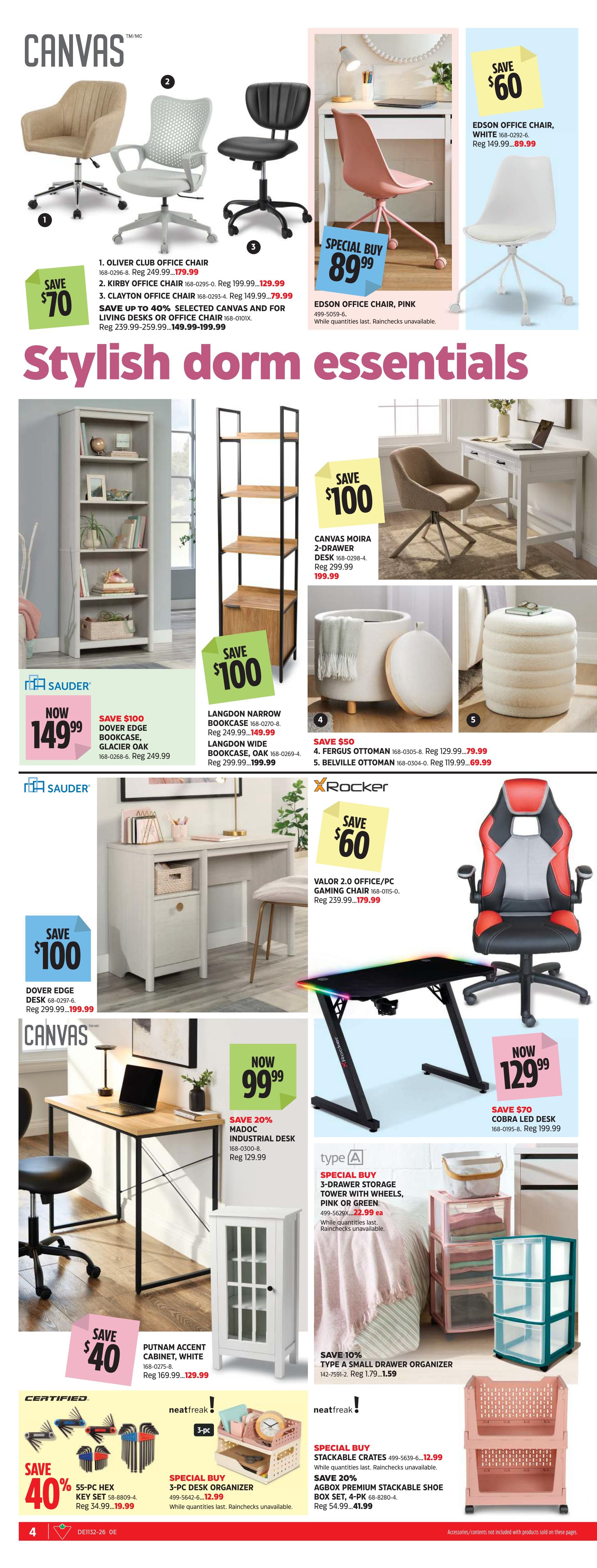 Canadian Tire Back To Class Flyer August 6 to 27