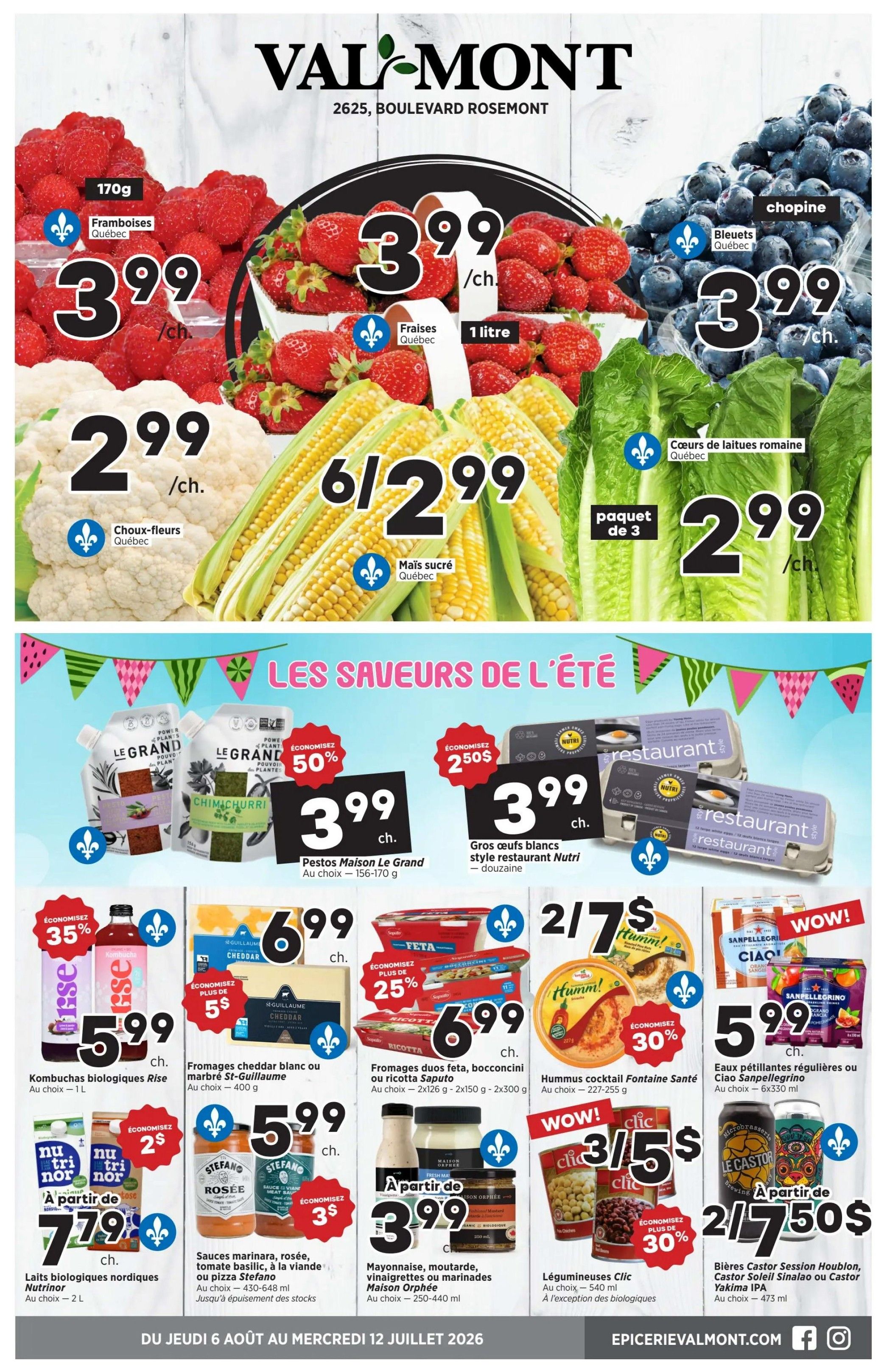 Val-Mont Flyer August 6 to 12