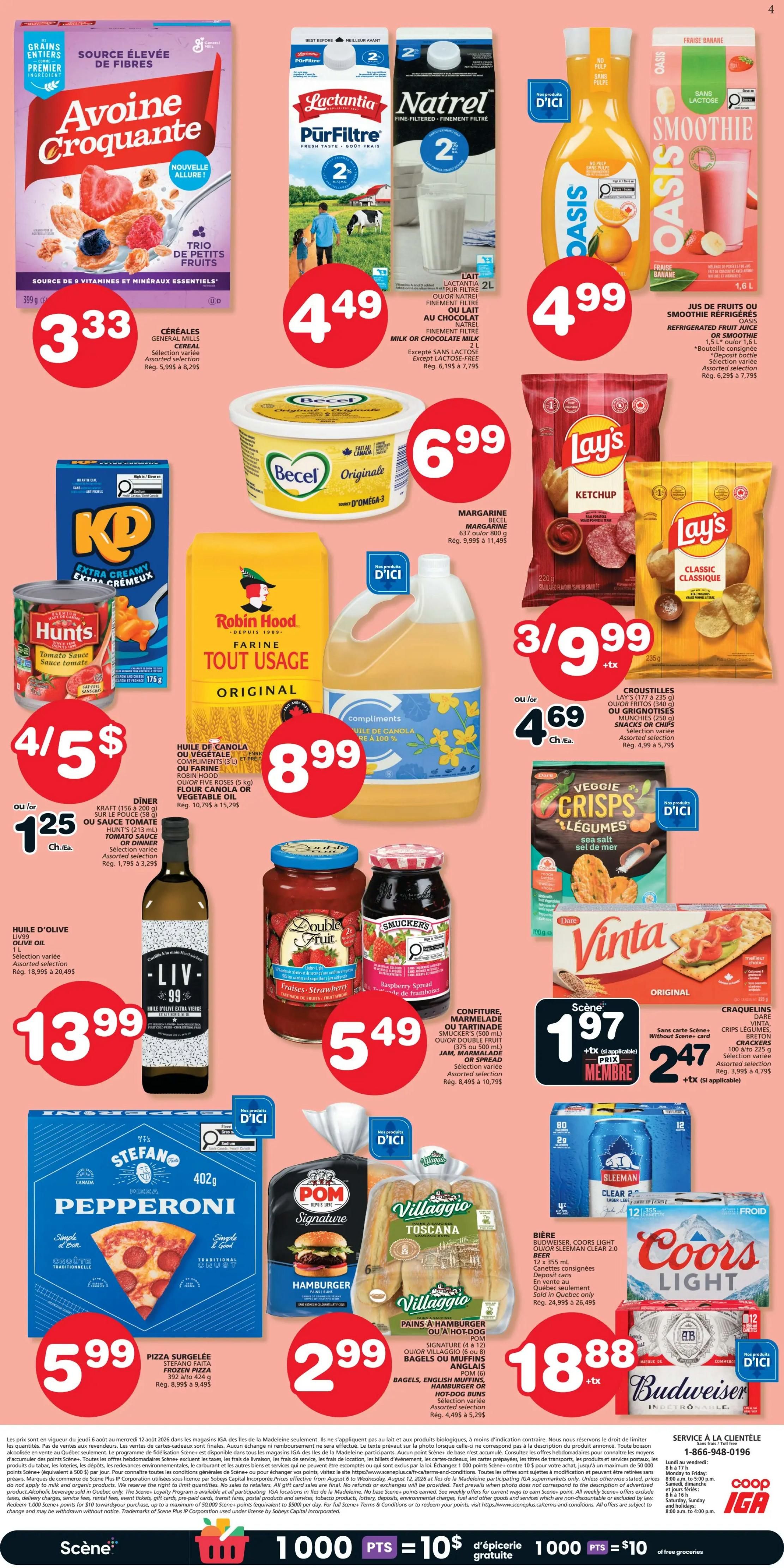 Coop IGA (QC) Flyer August 6 to 12