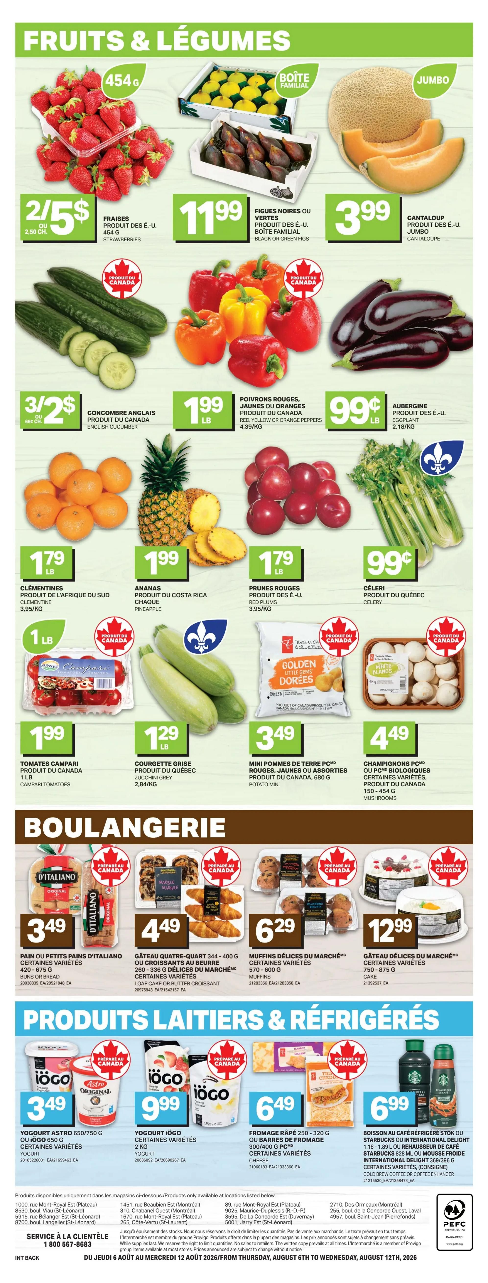 L'inter Marche Flyer August 6 to 12