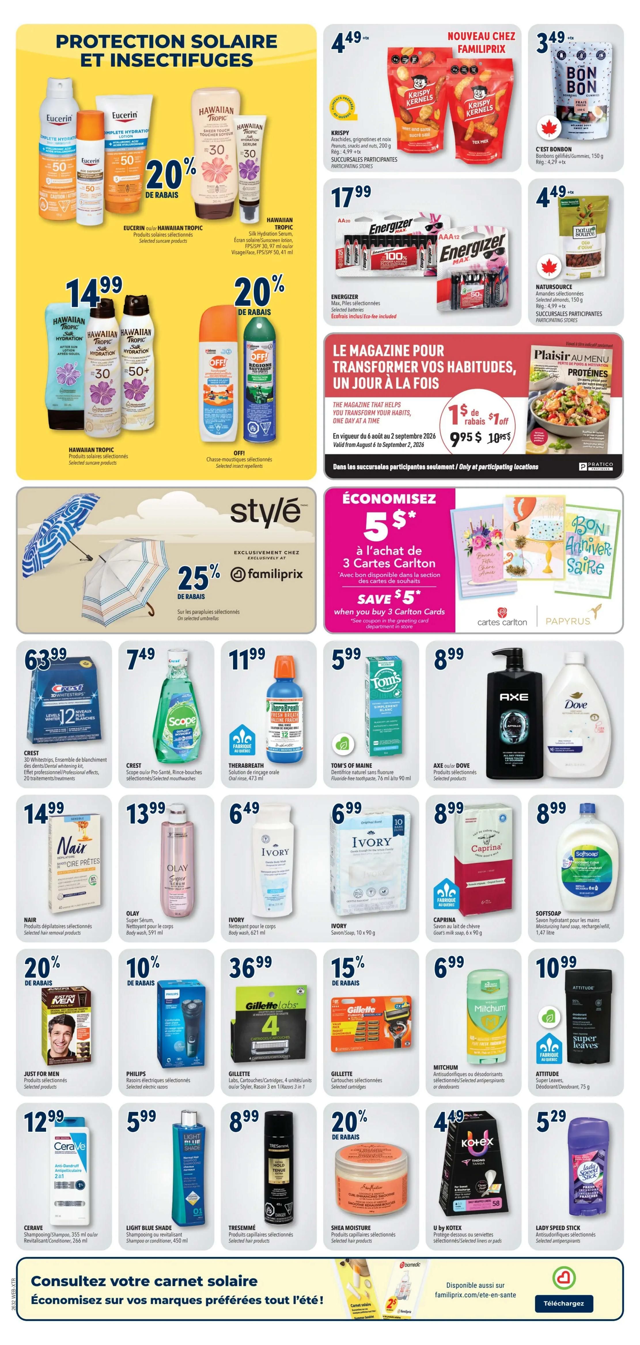 Familiprix Extra Flyer August 6 to 12