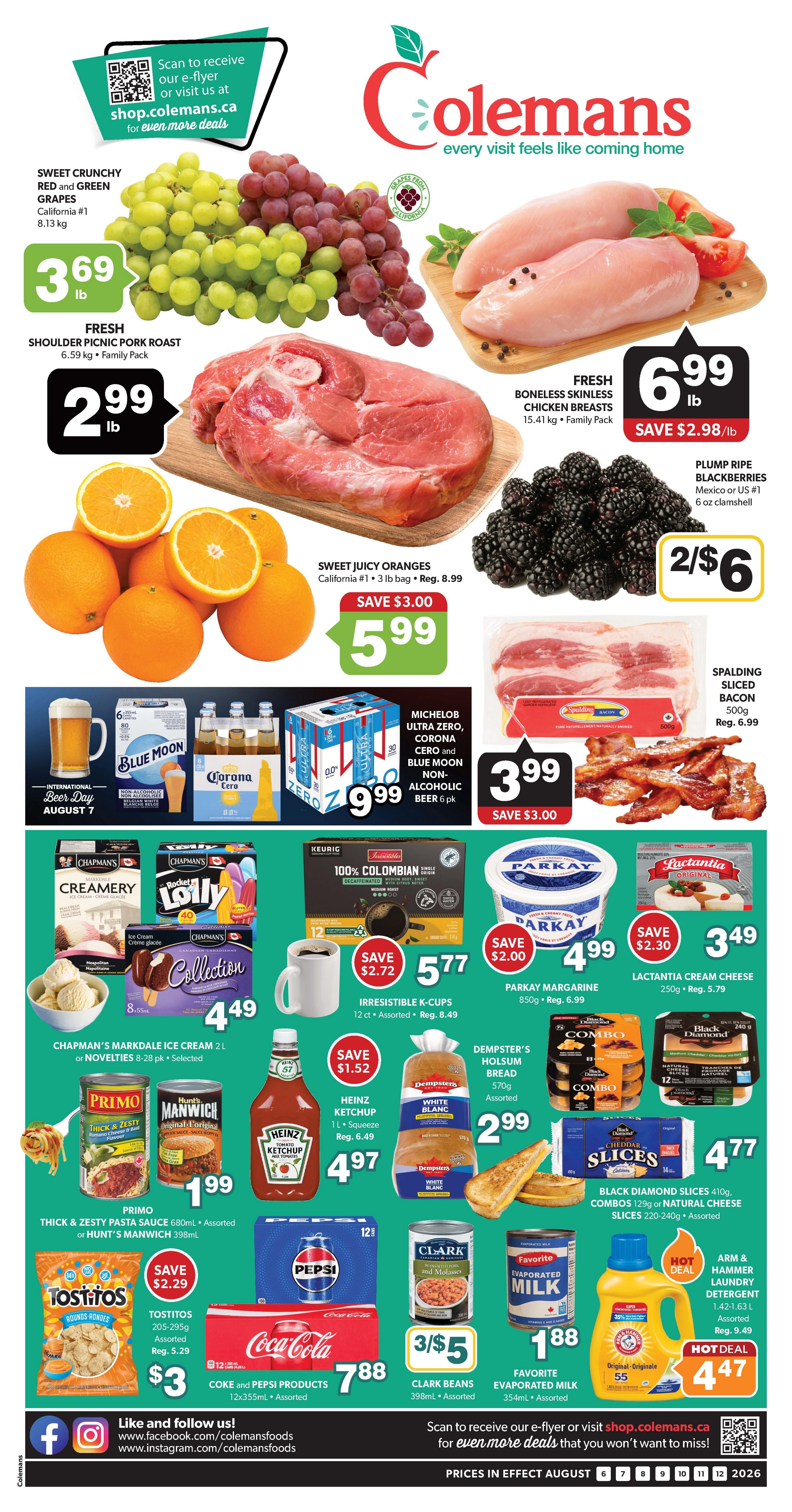 Coleman's Flyer August 6 to 12
