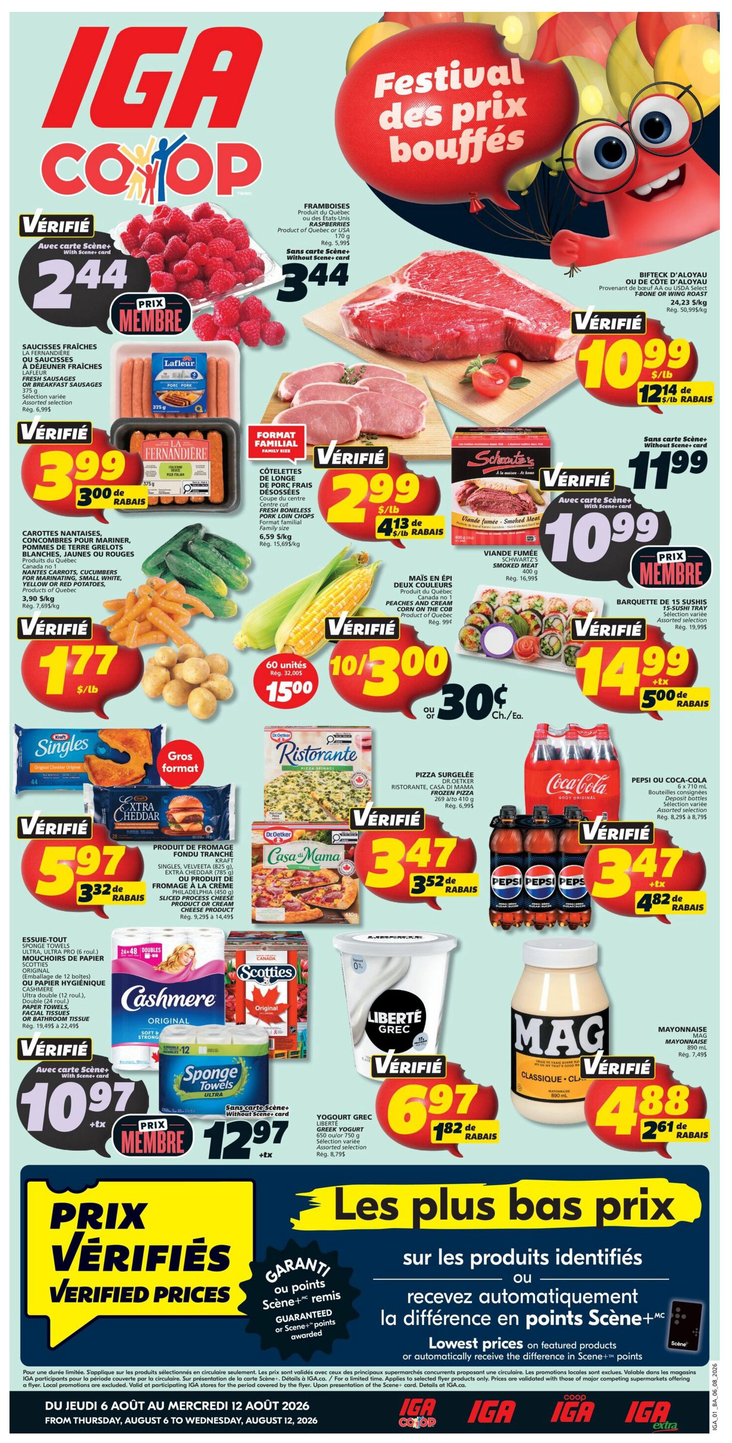 IGA (NB) Flyer August 6 to 12