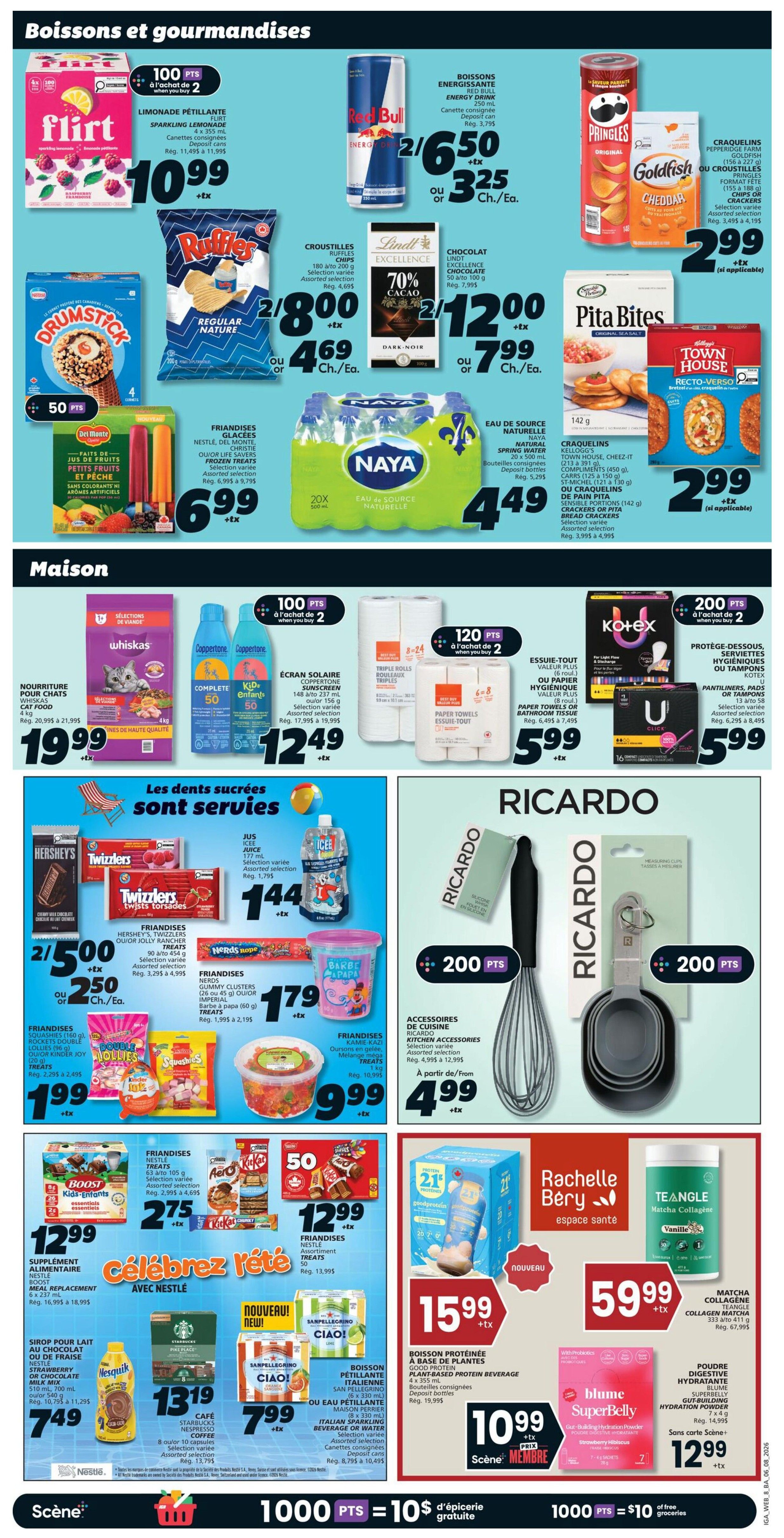 IGA (NB) Flyer August 6 to 12