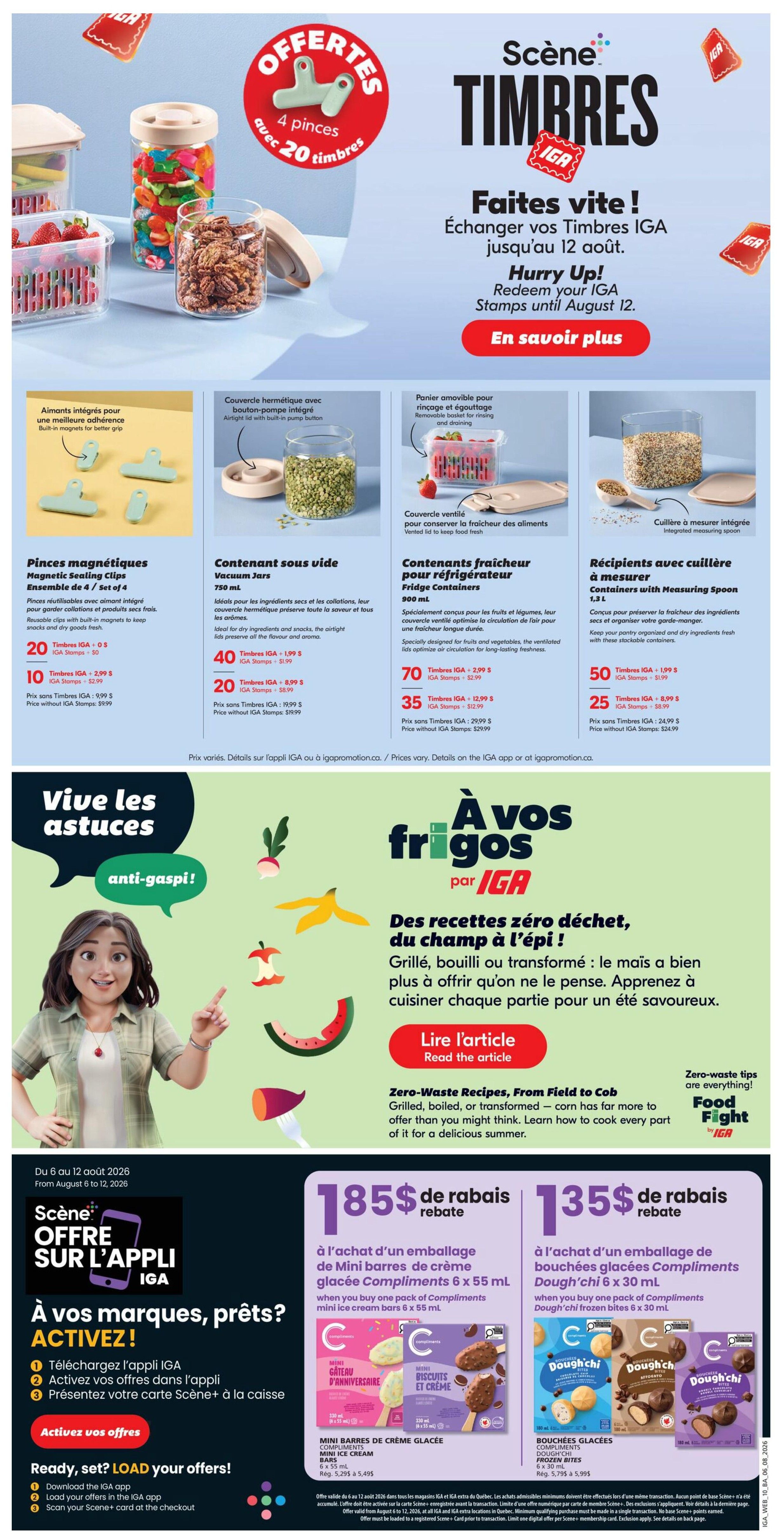IGA (NB) Flyer August 6 to 12
