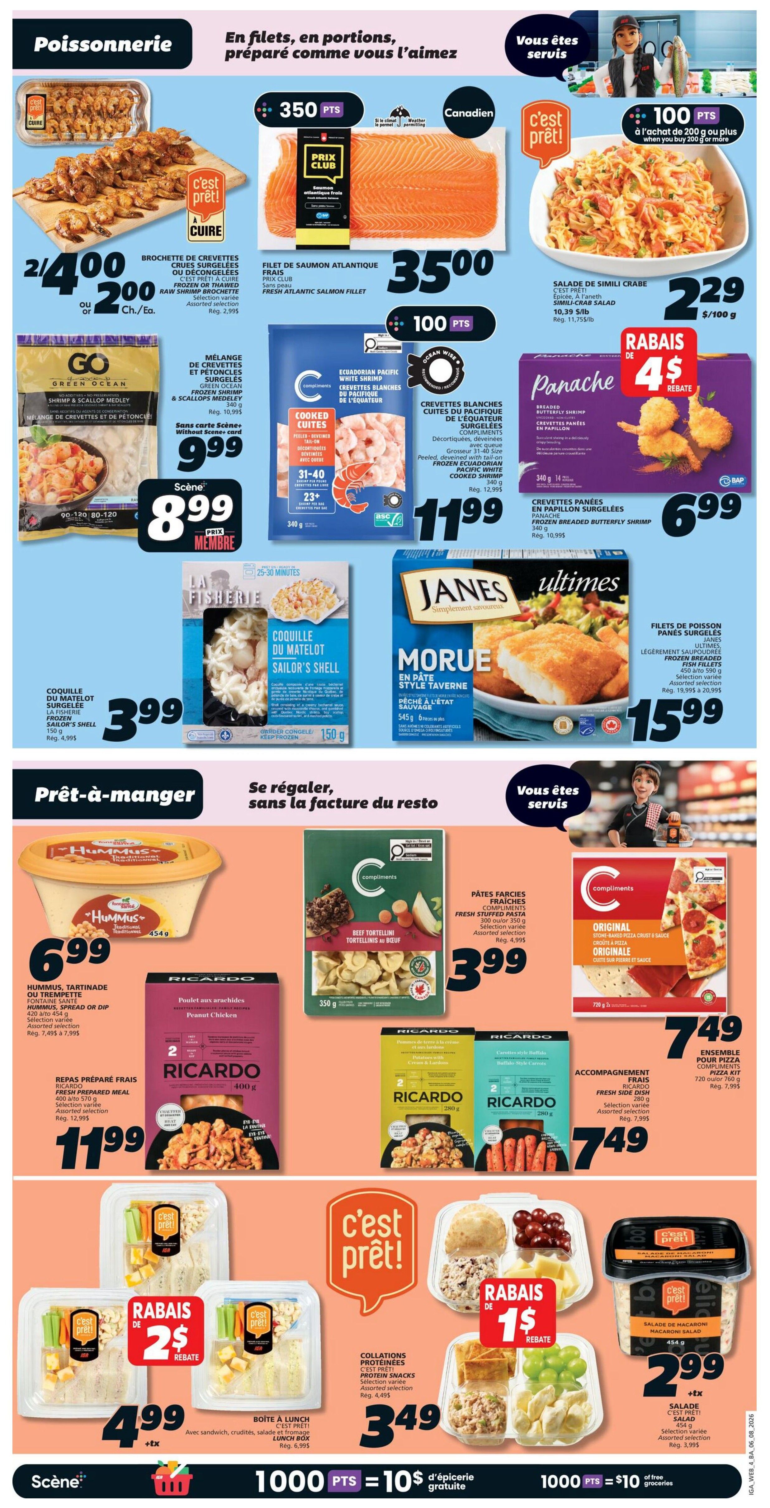 IGA (NB) Flyer August 6 to 12