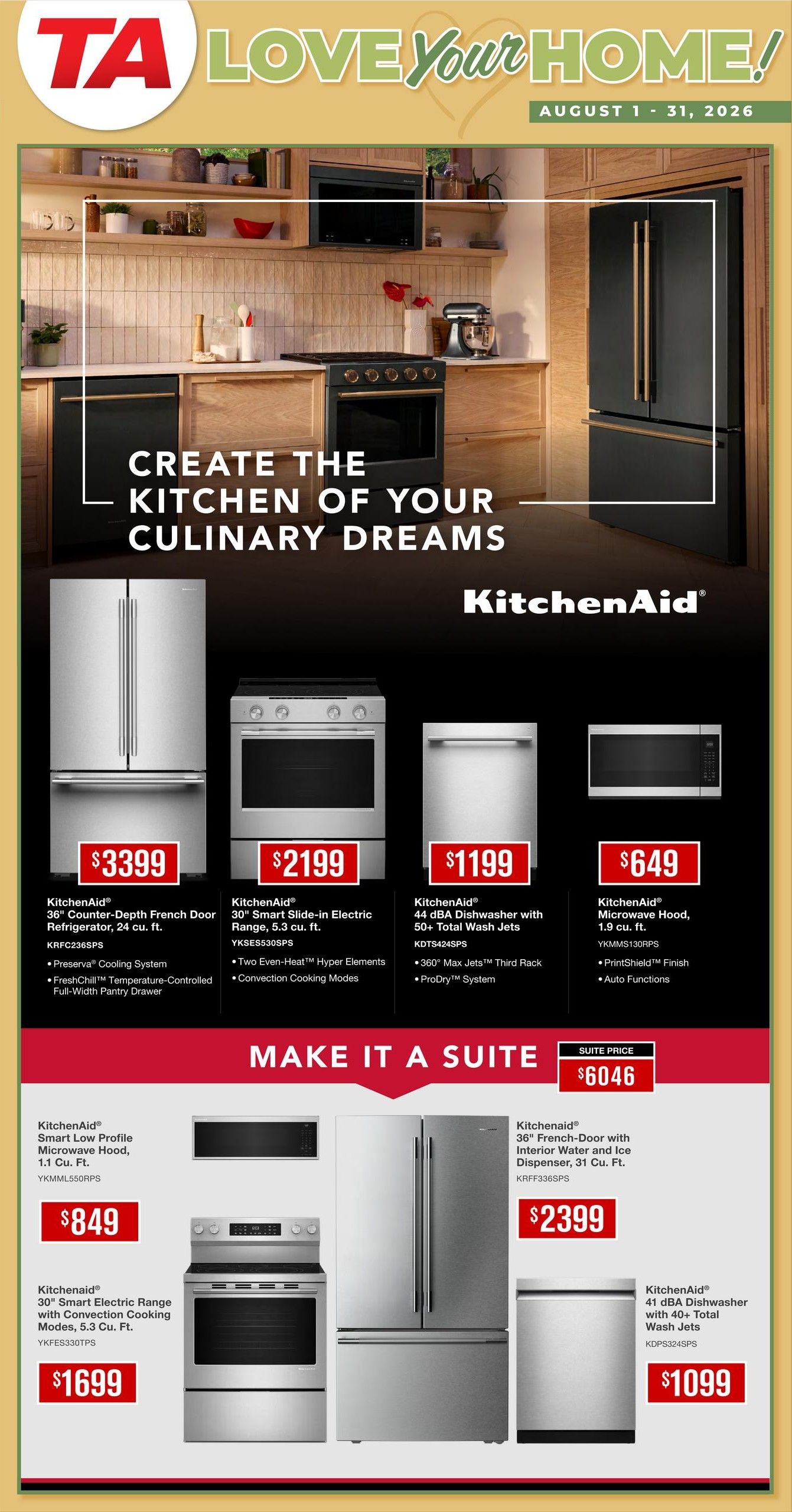TA Appliances Flyer August 4 to 31