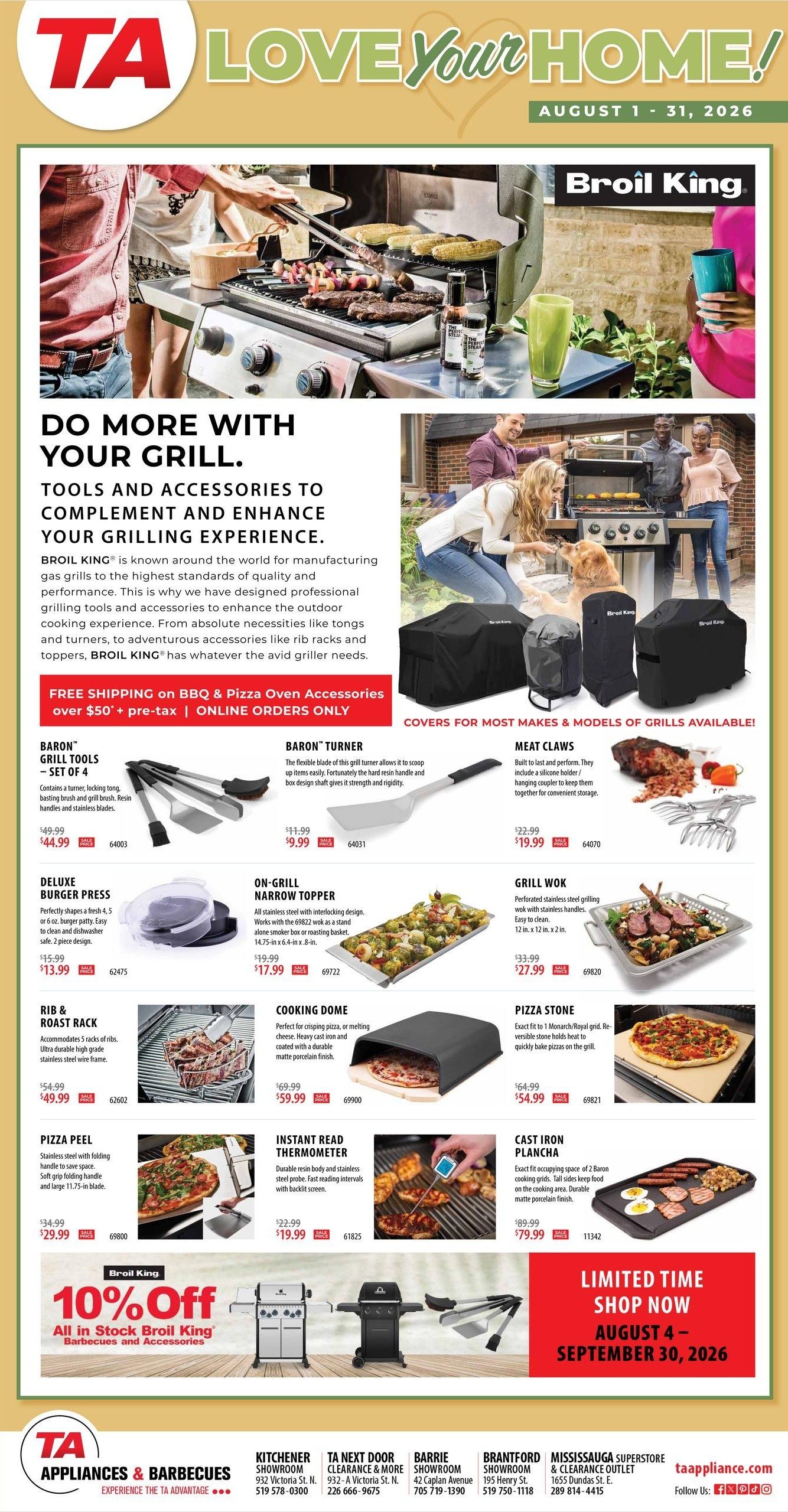 TA Appliances Flyer August 4 to 31