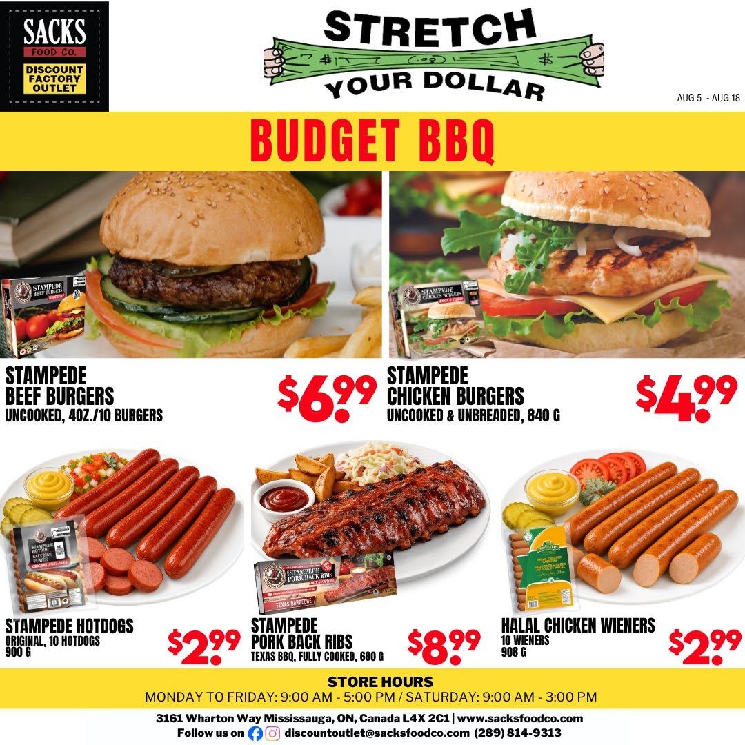 Sacks Food Co. Flyer August 5 to 18