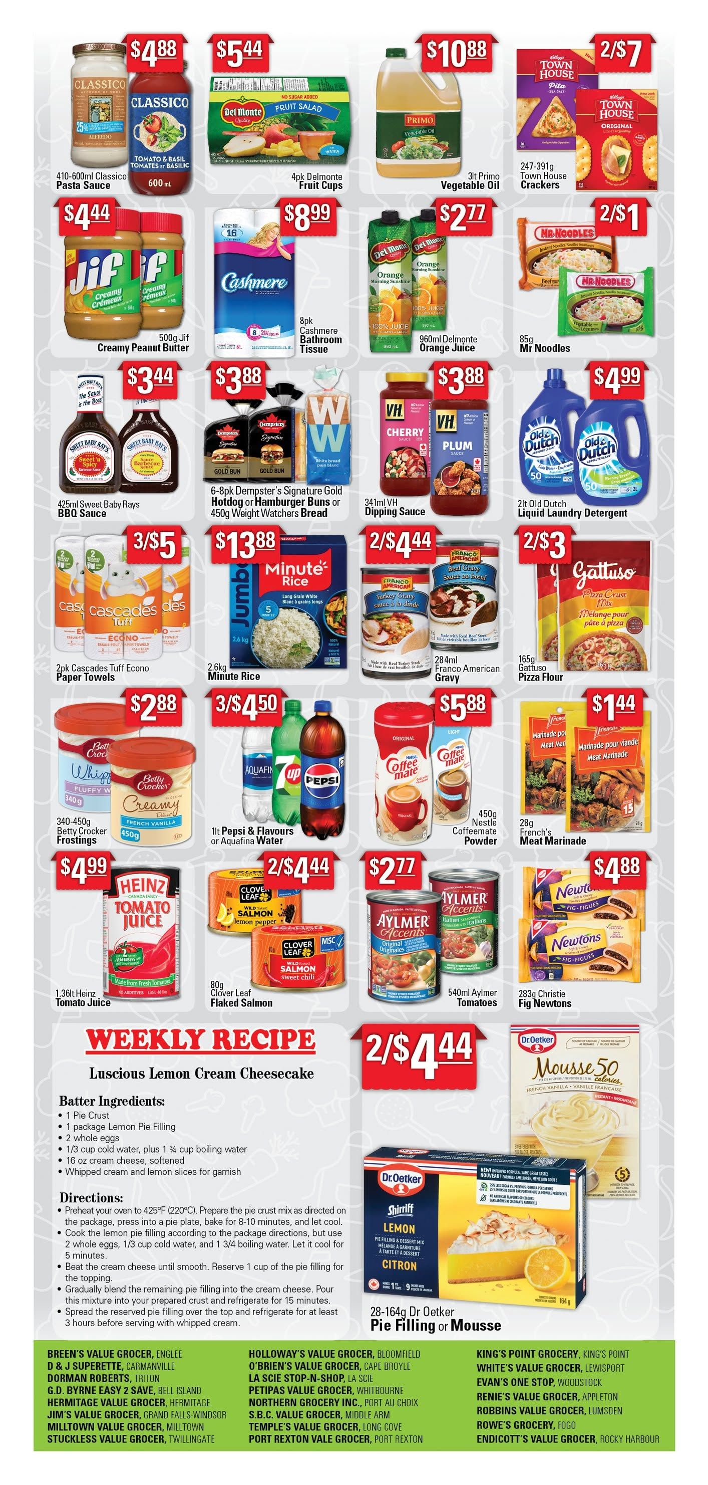 Value Grocer Flyer August 6 to 12