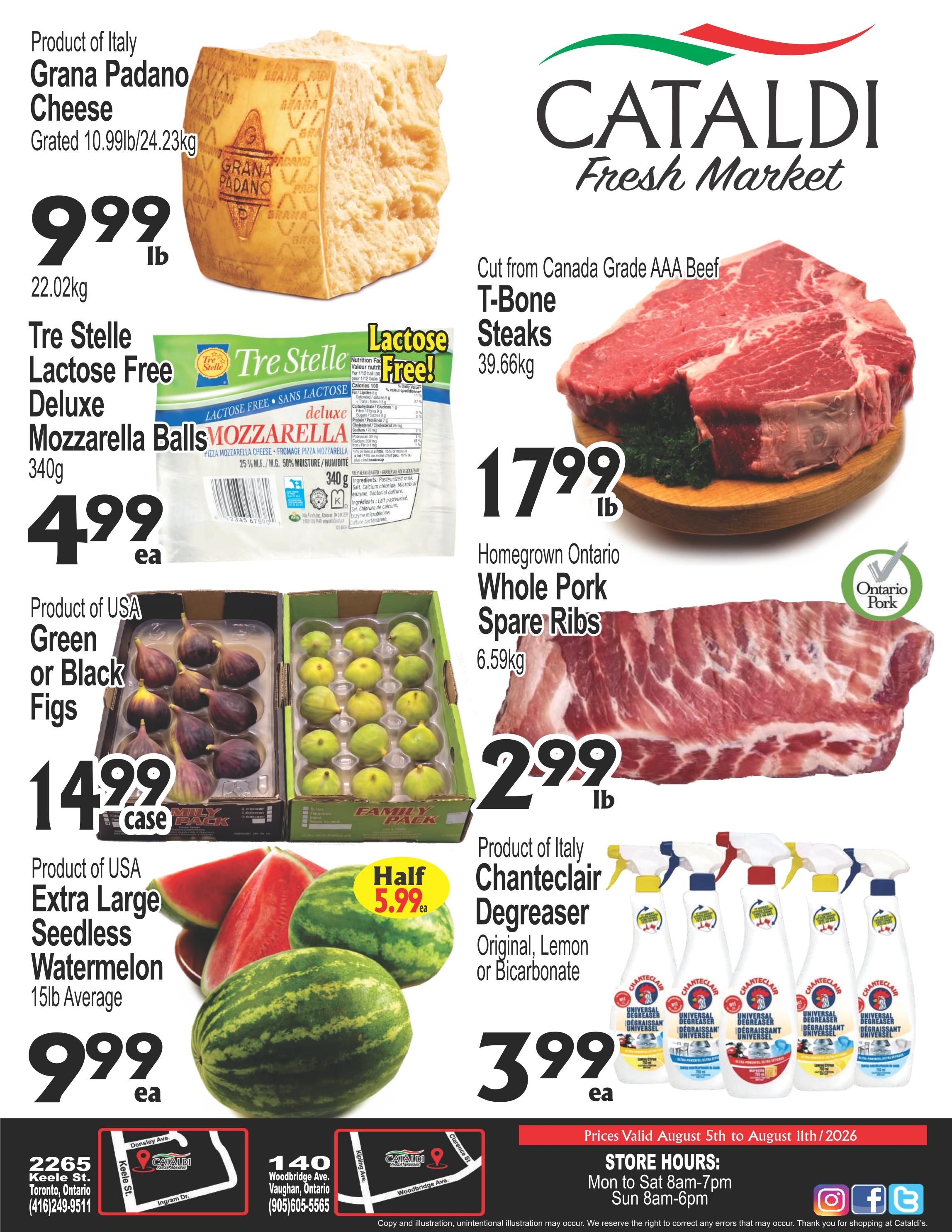 Cataldi Fresh Market Flyer August 5 to 11
