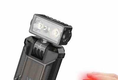 Amazon.ca: Wurkkos HD04 Rechargeable LED Flashlight, 750 lumens, 180-degree swivel head, spot/flood/RGB modes