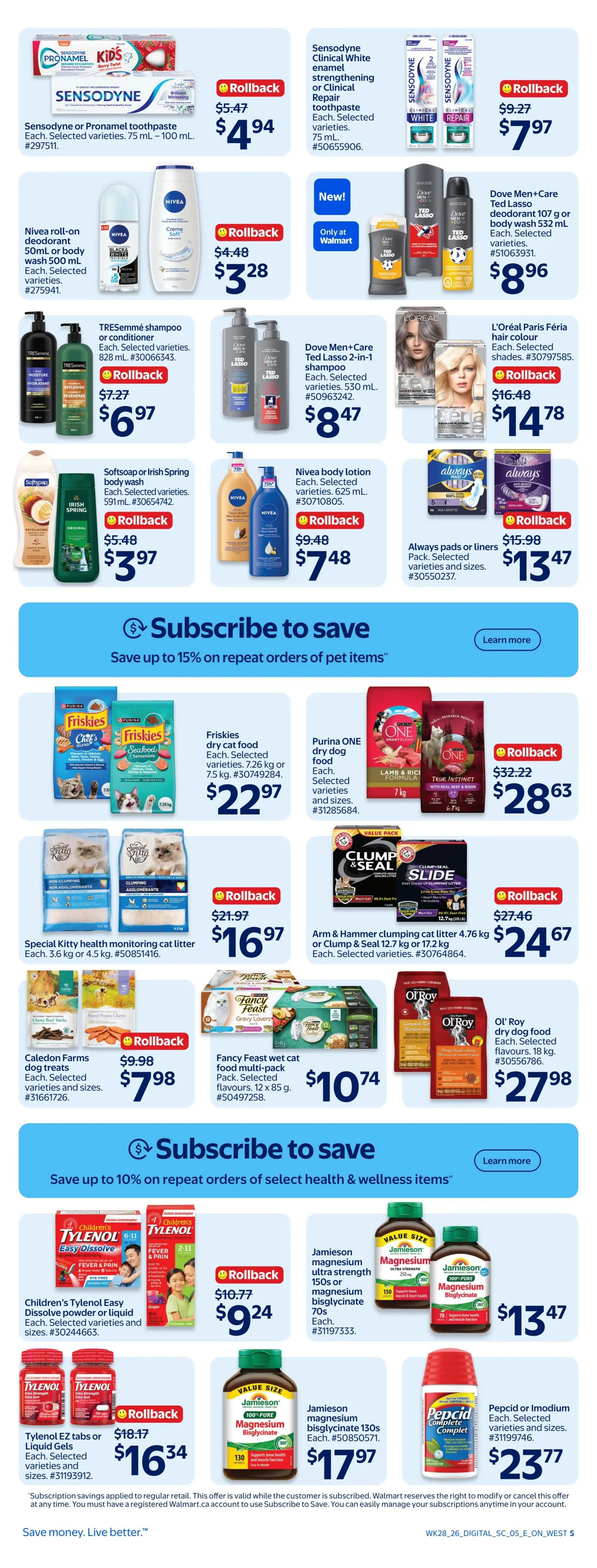 Walmart (West) Flyer August 6 to 12
