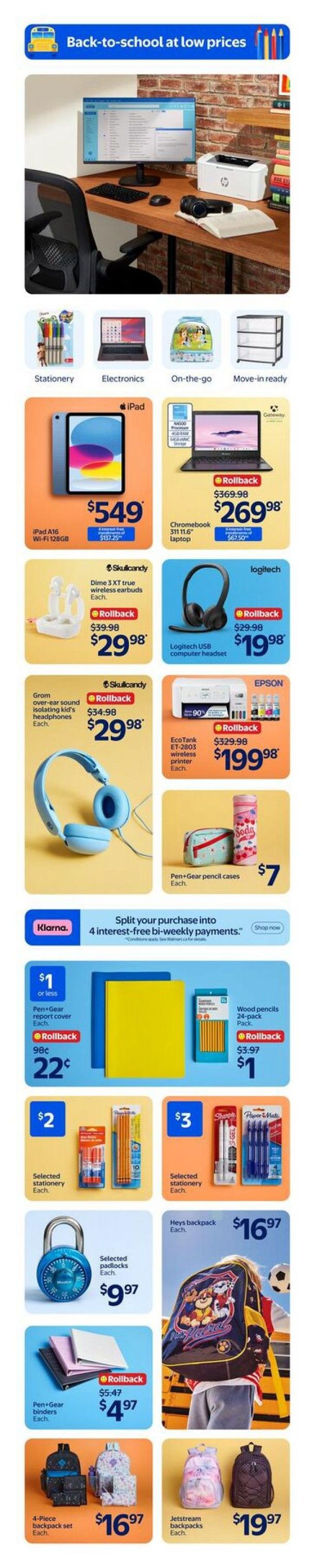 Walmart (West) Flyer August 6 to 12
