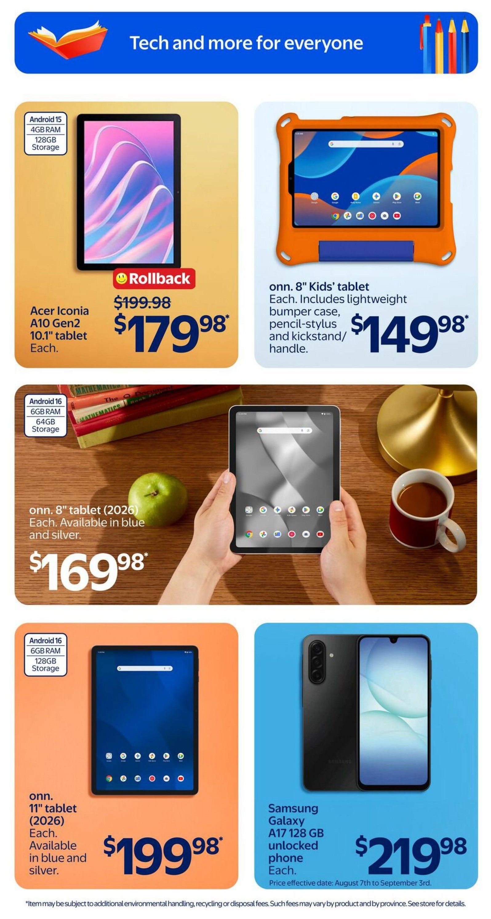Walmart (West) Flyer August 6 to 12