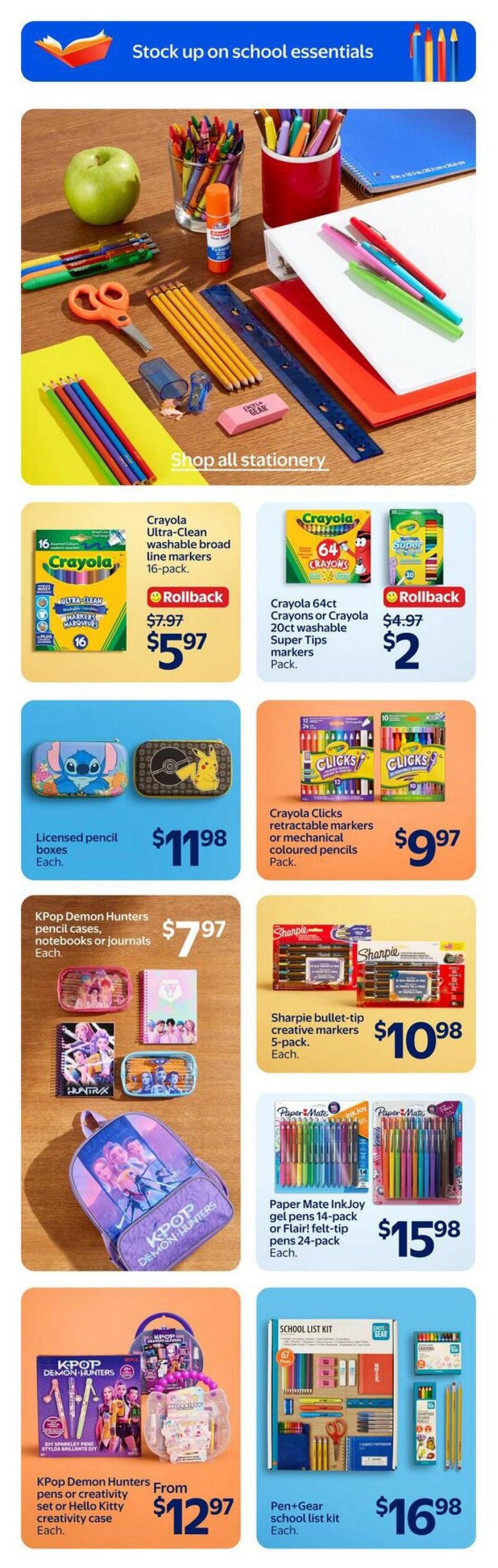 Walmart (West) Flyer August 6 to 12