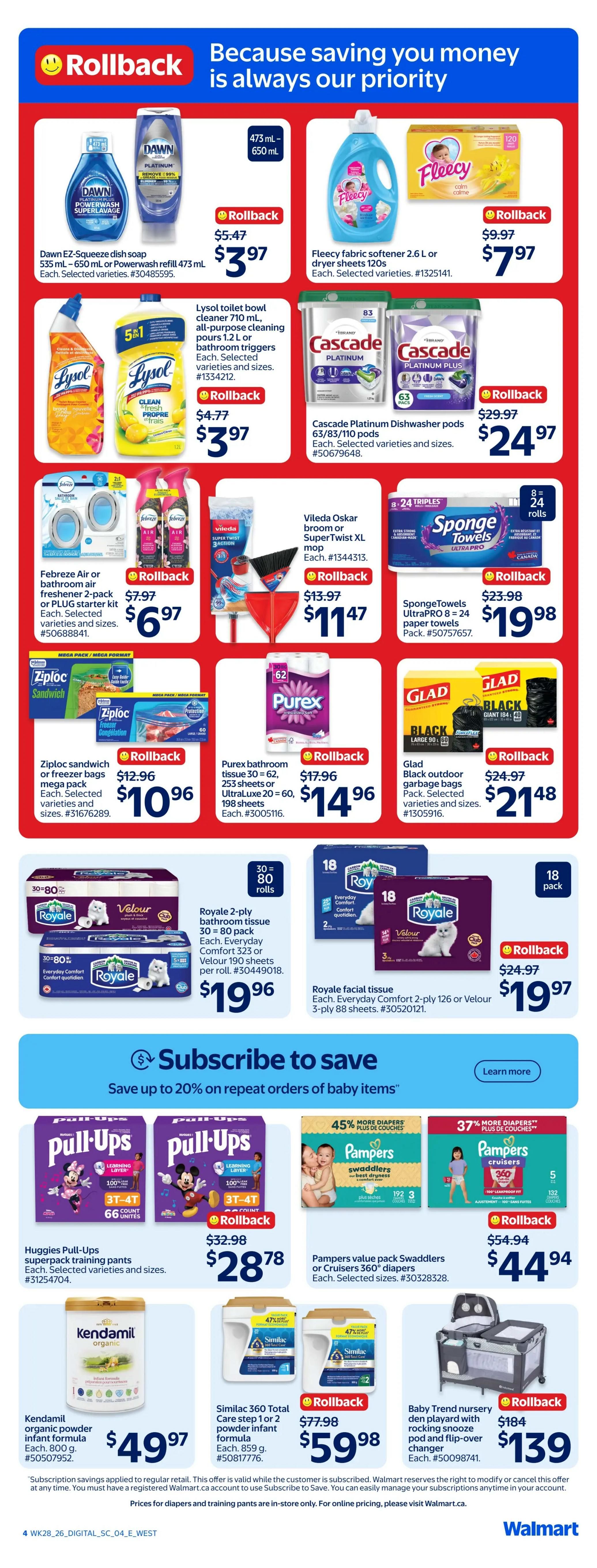 Walmart (West) Flyer August 6 to 12