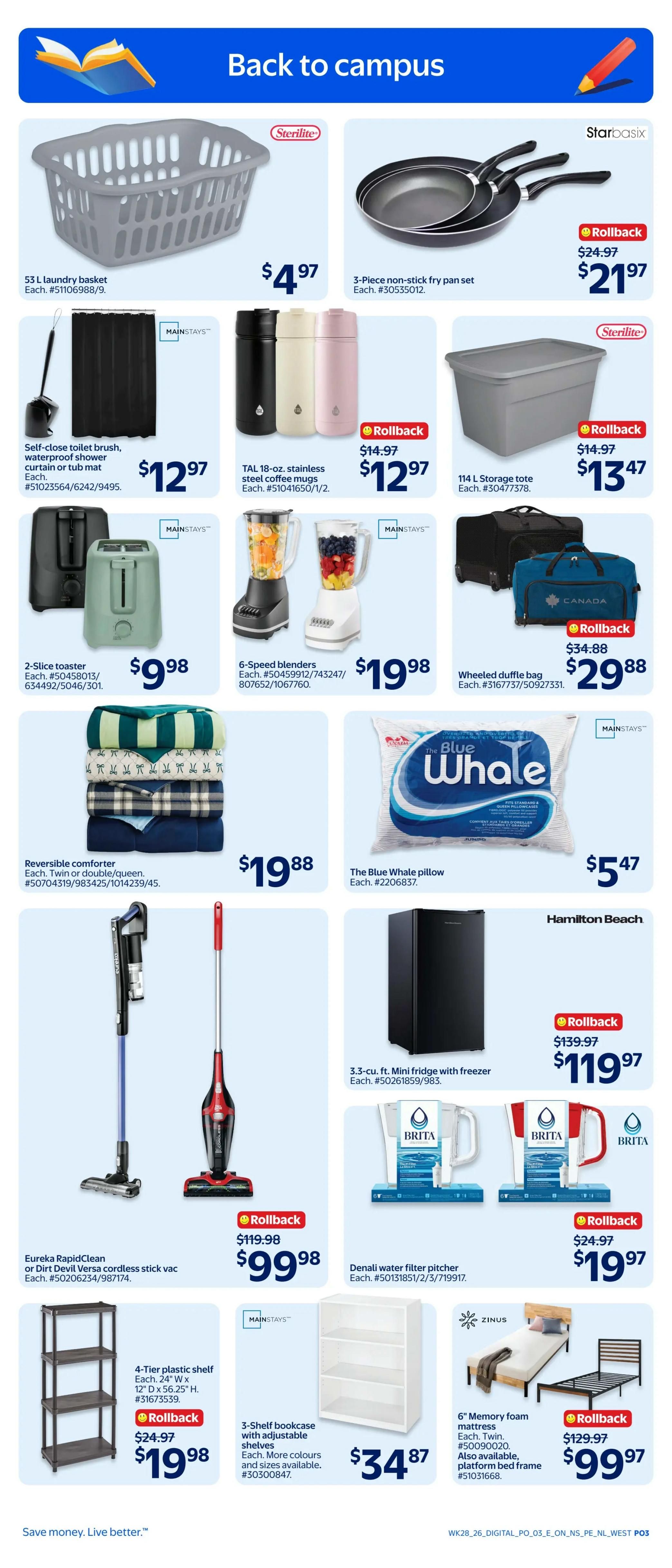 Walmart (West) Flyer August 6 to 12