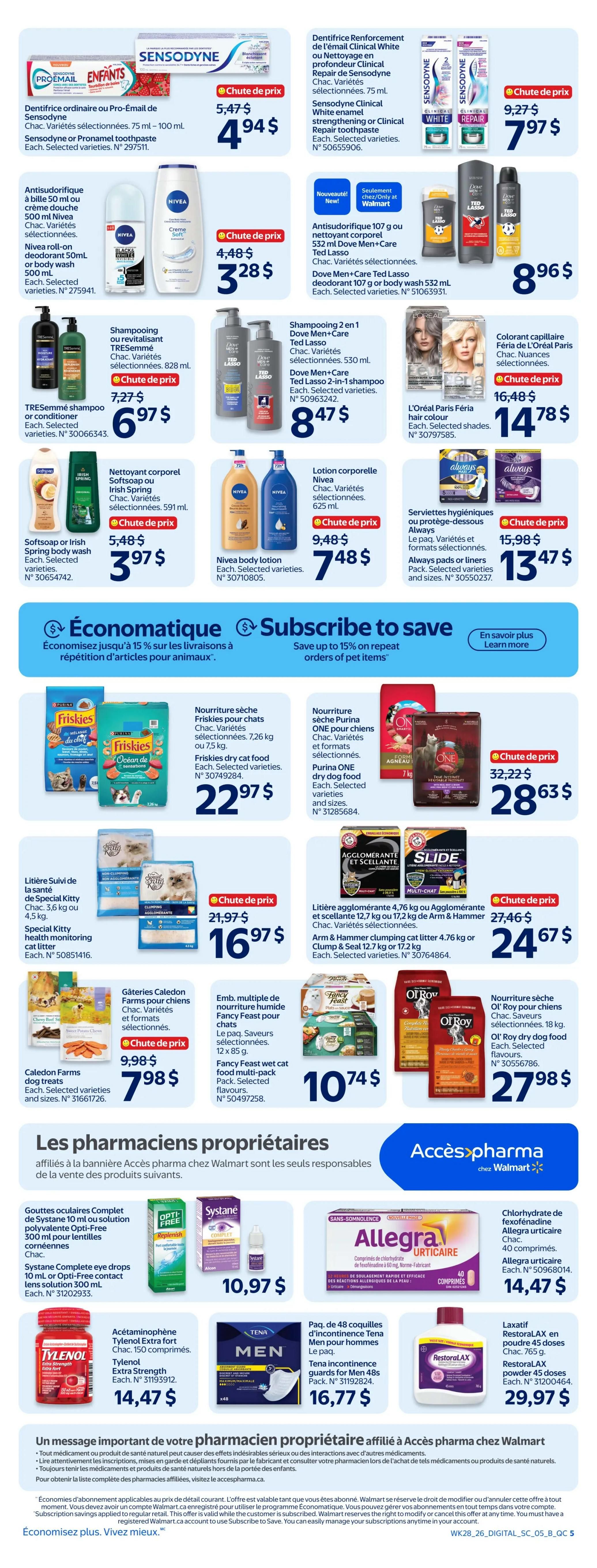 Walmart (QC) Flyer August 6 to 12