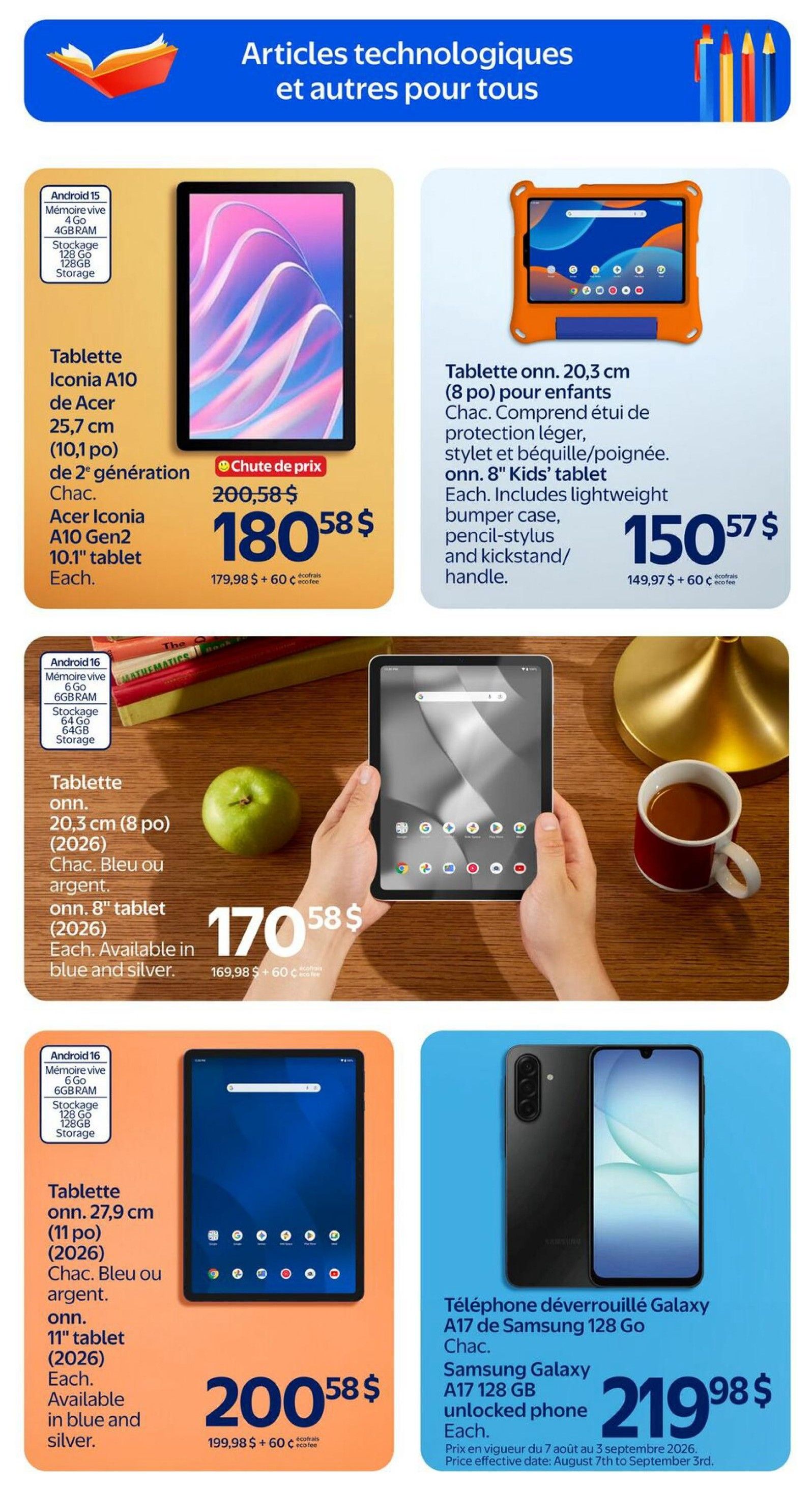 Walmart (QC) Flyer August 6 to 12