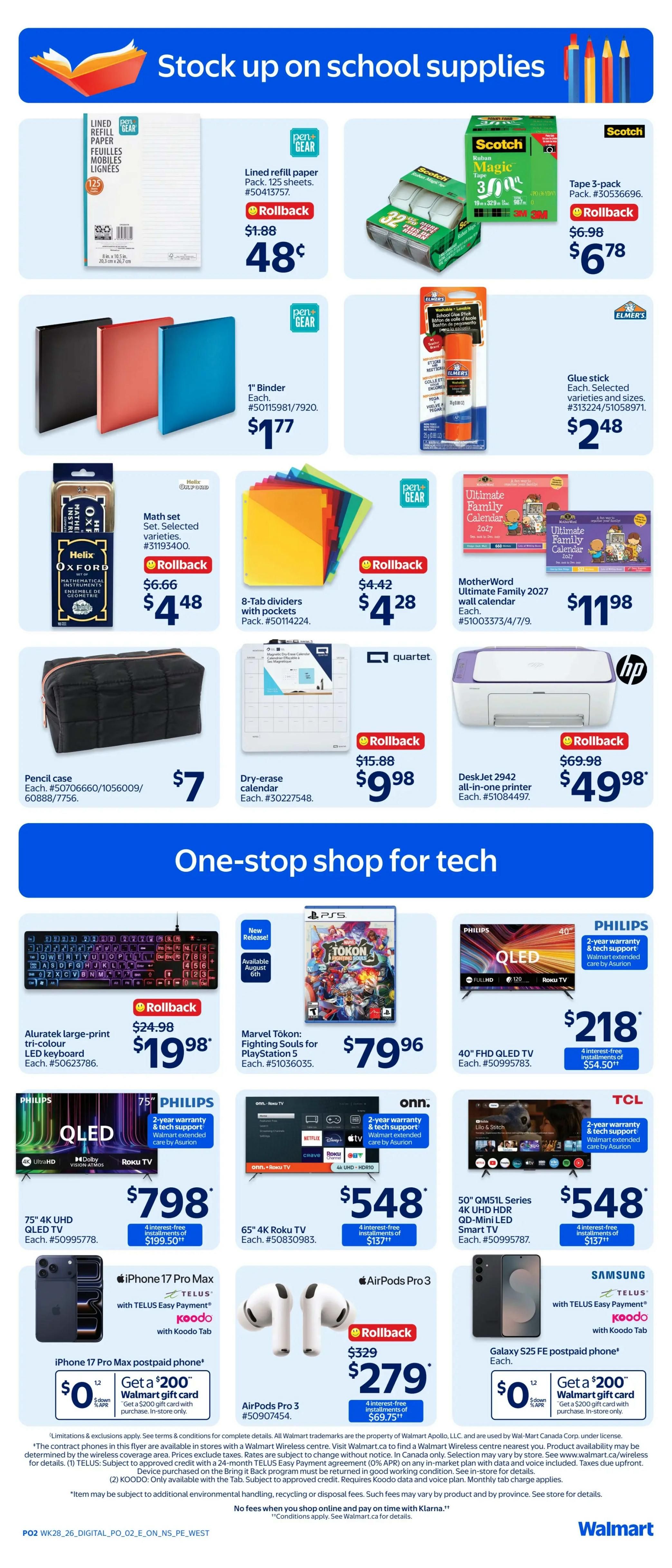 Walmart (Atlantic) Flyer August 6 to 12