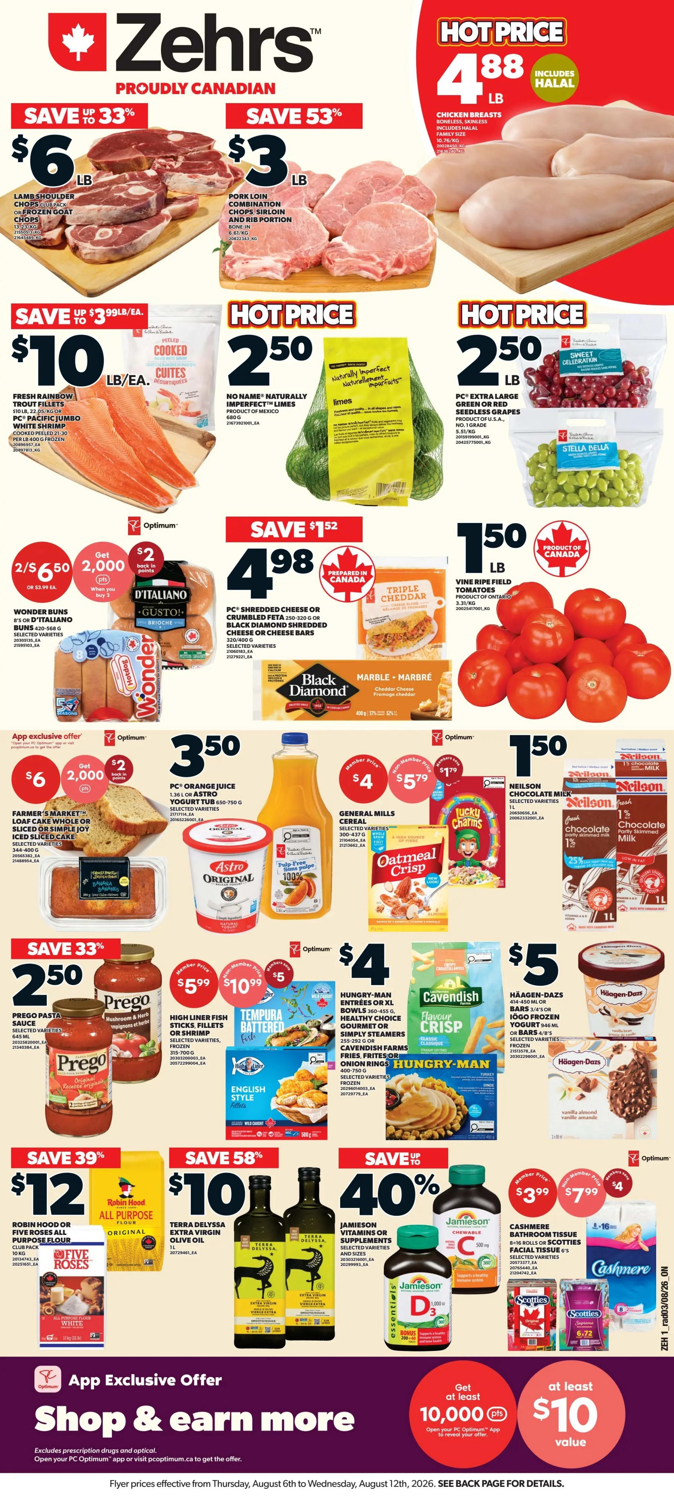Zehrs Flyer August 6 to 12