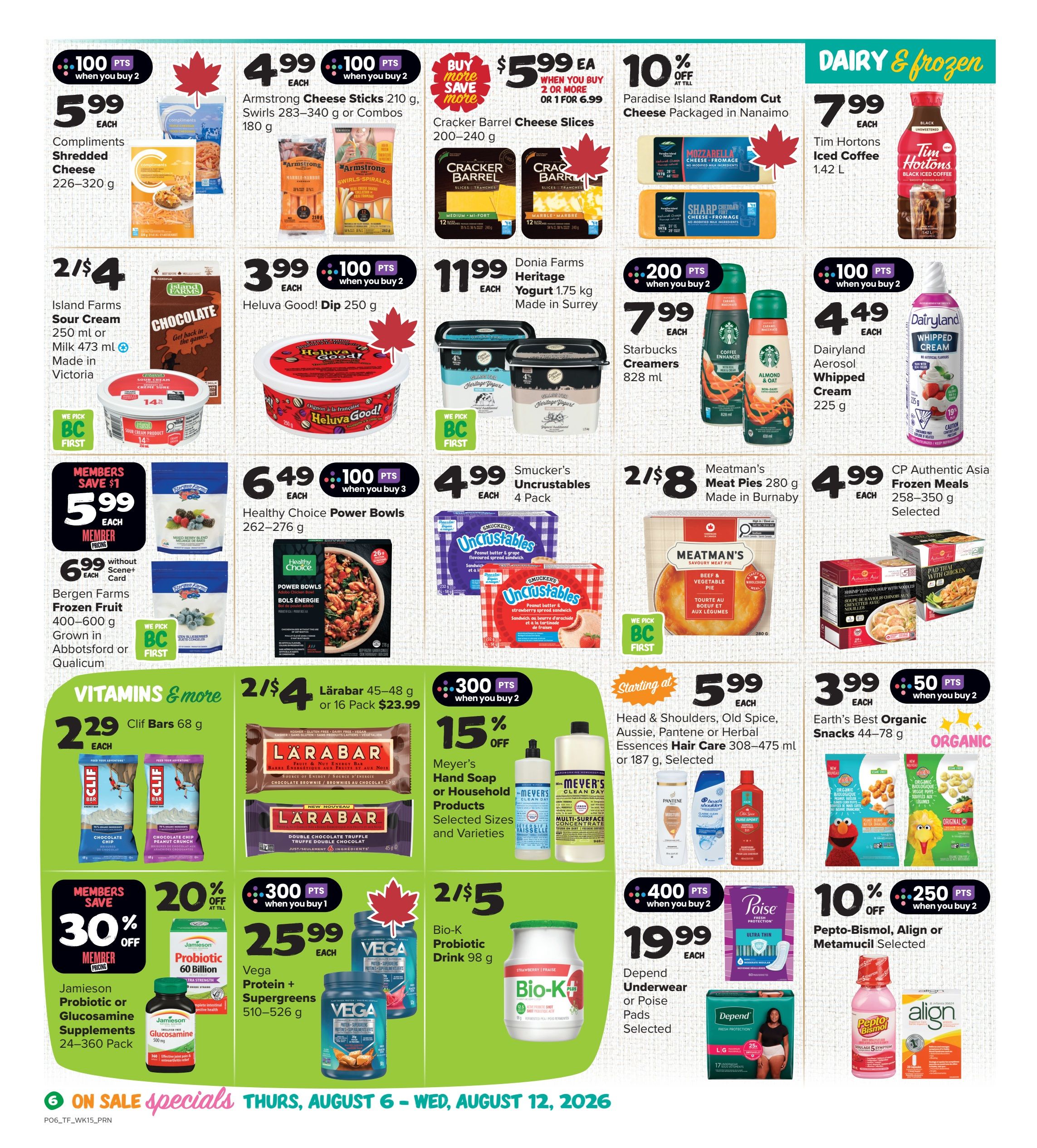 Thrifty Foods Flyer August 6 to 12