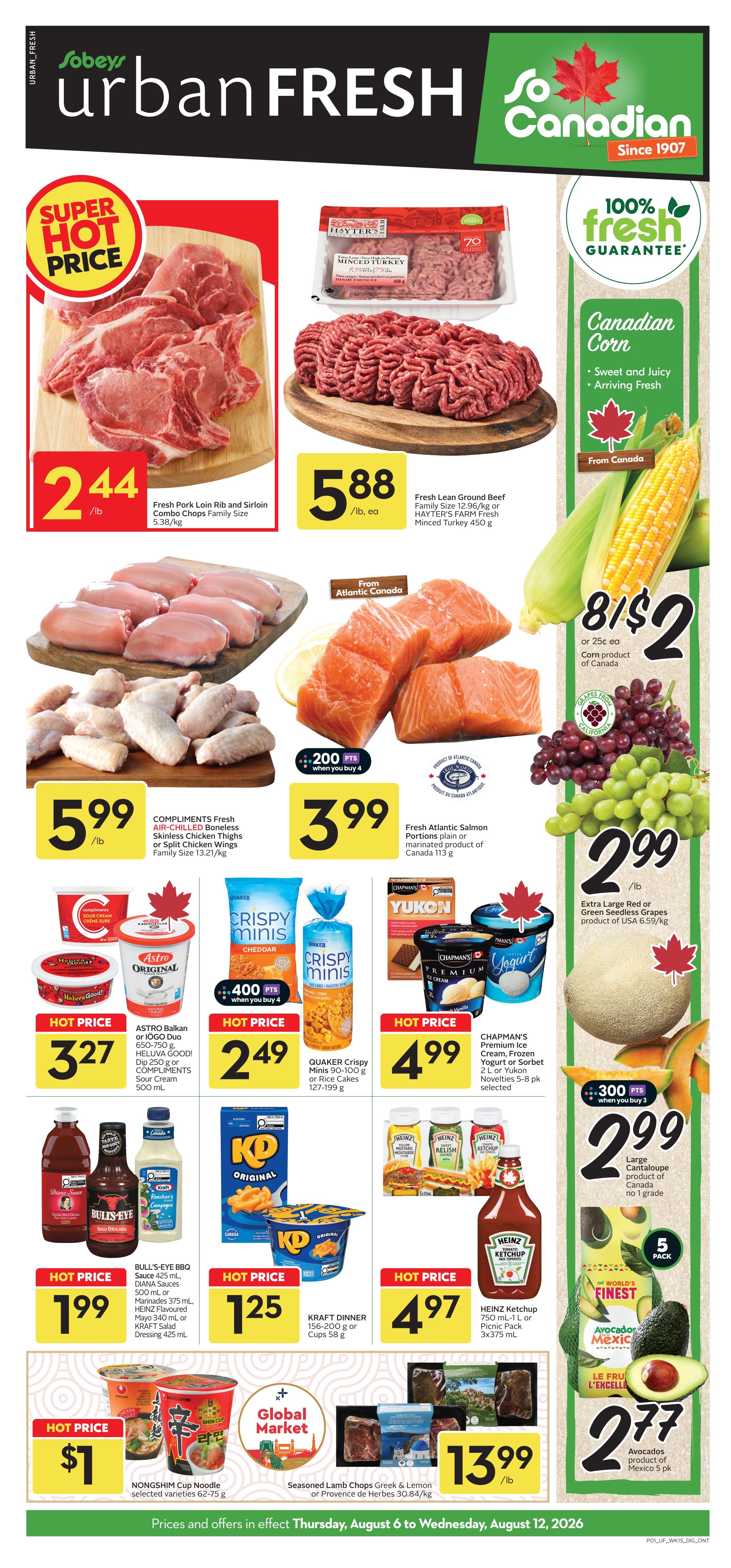 Sobeys Urban Fresh Flyer August 6 to 12