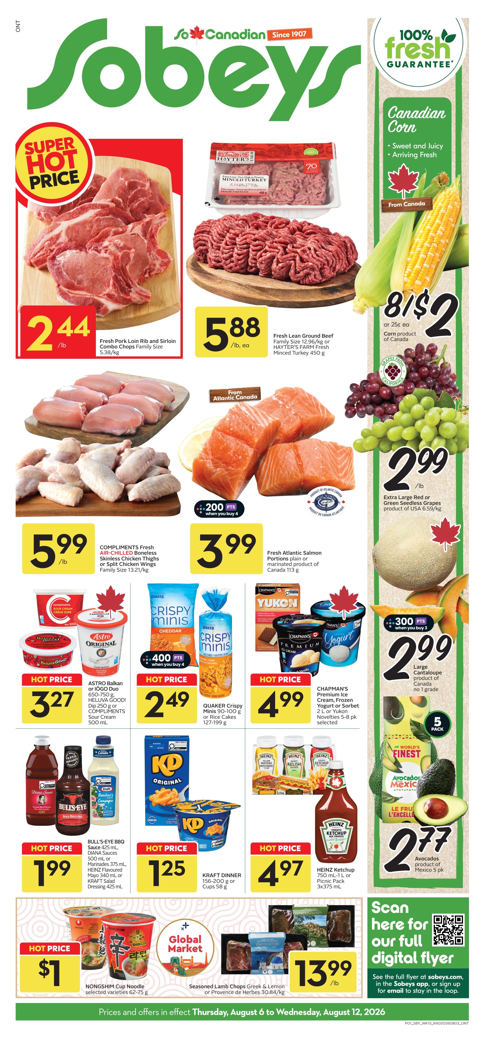 Sobeys (ON) Flyer August 6 to 12