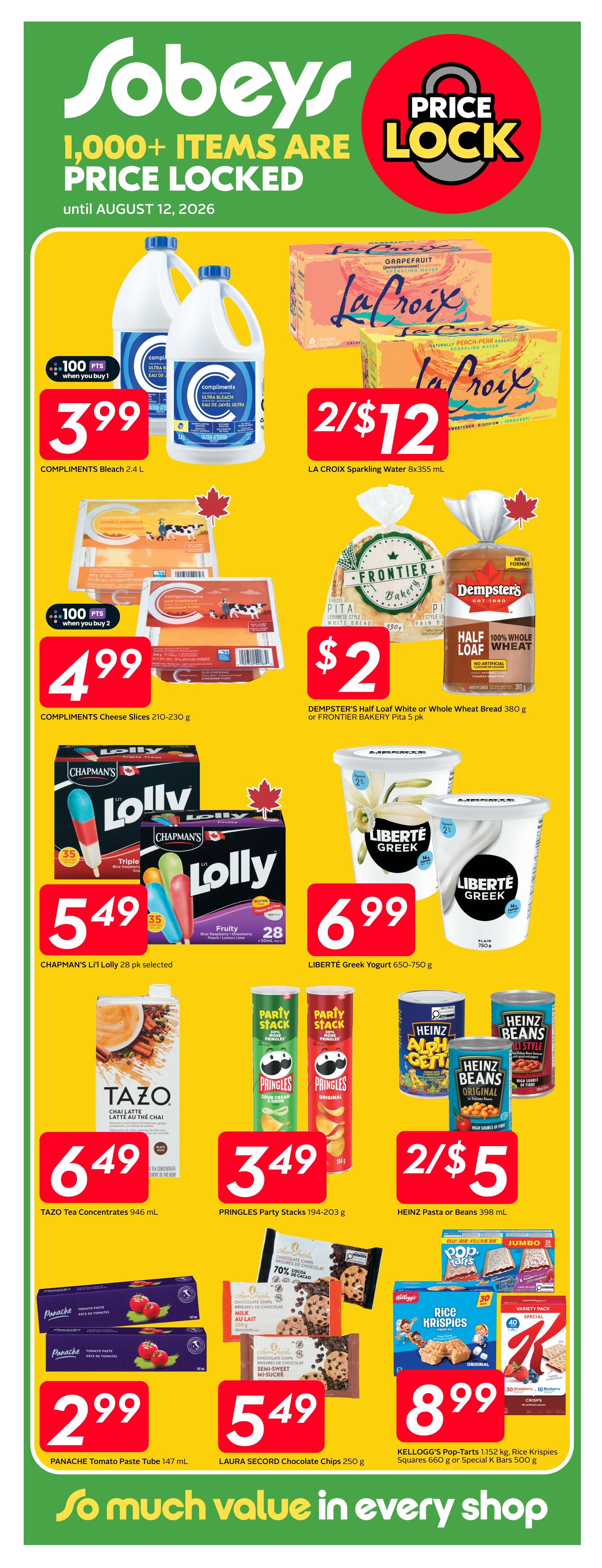 Sobeys (ON) Flyer August 6 to 12