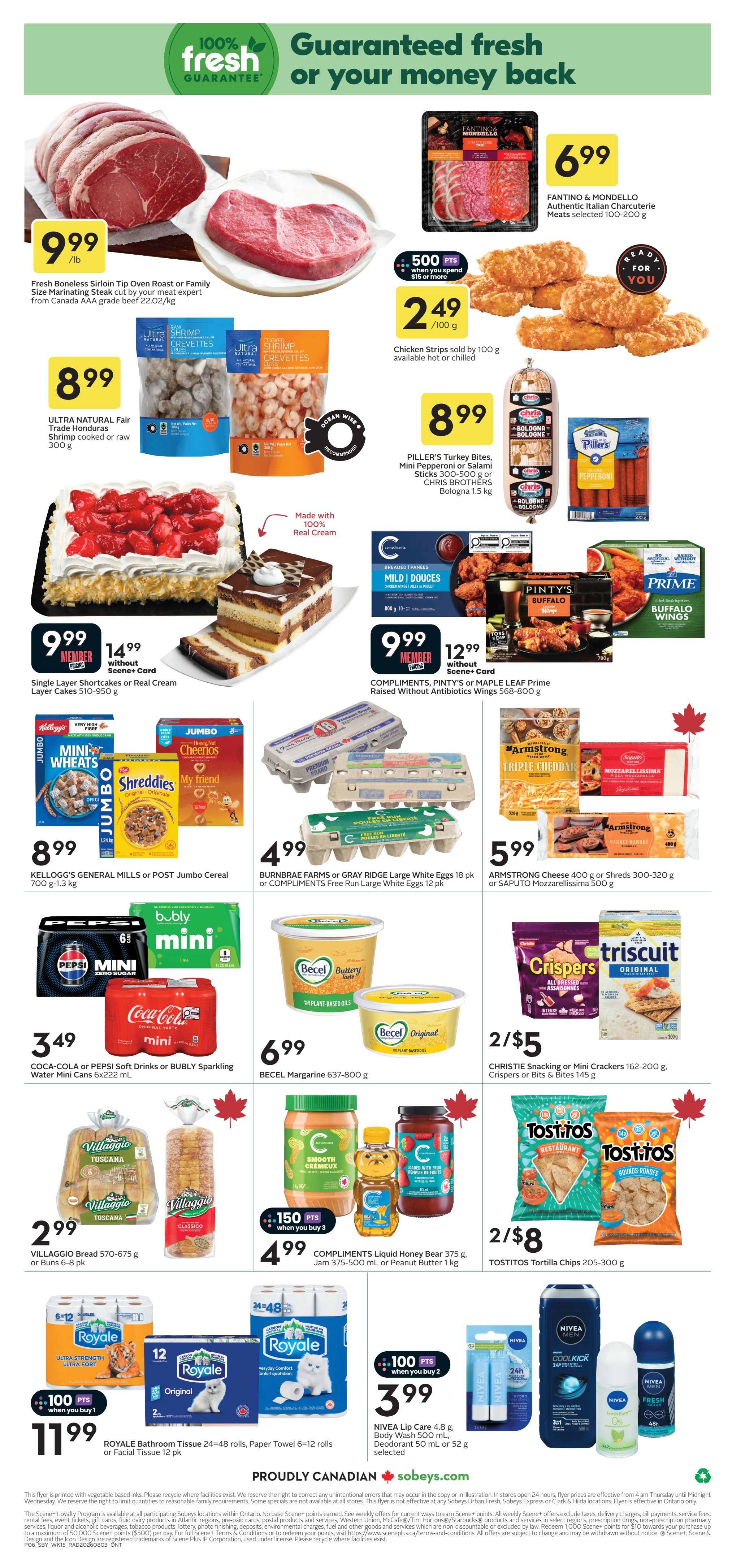 Sobeys (ON) Flyer August 6 to 12