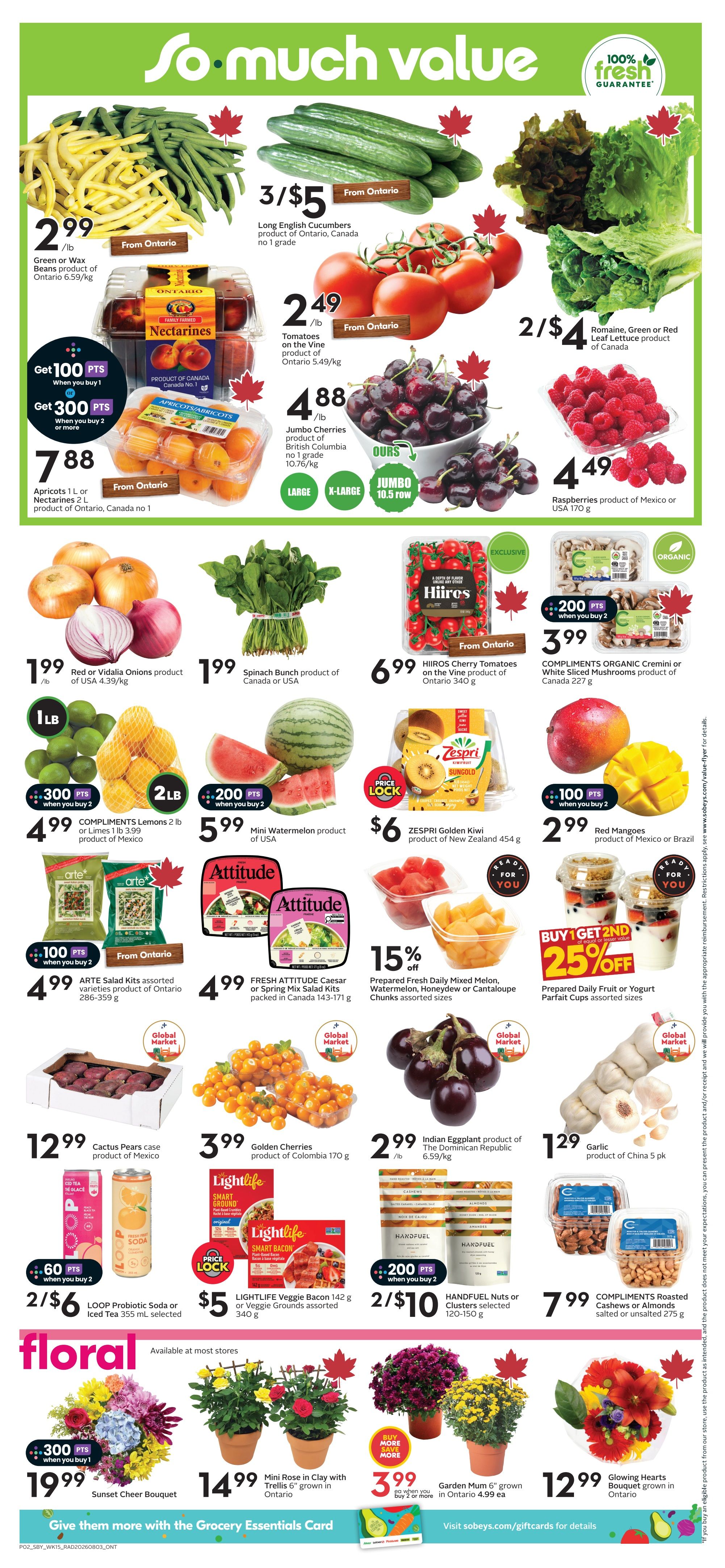 Sobeys (ON) Flyer August 6 to 12