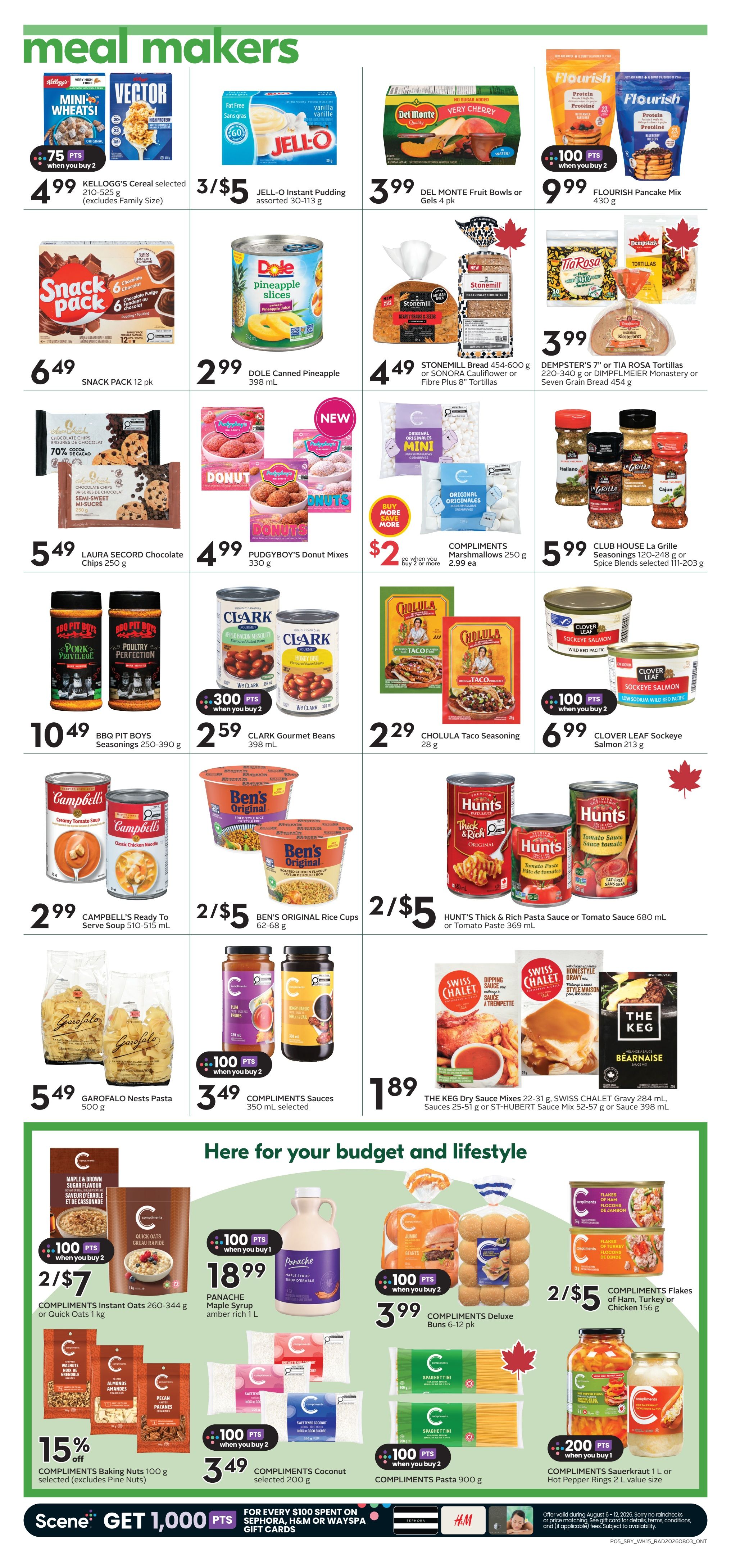 Sobeys (ON) Flyer August 6 to 12