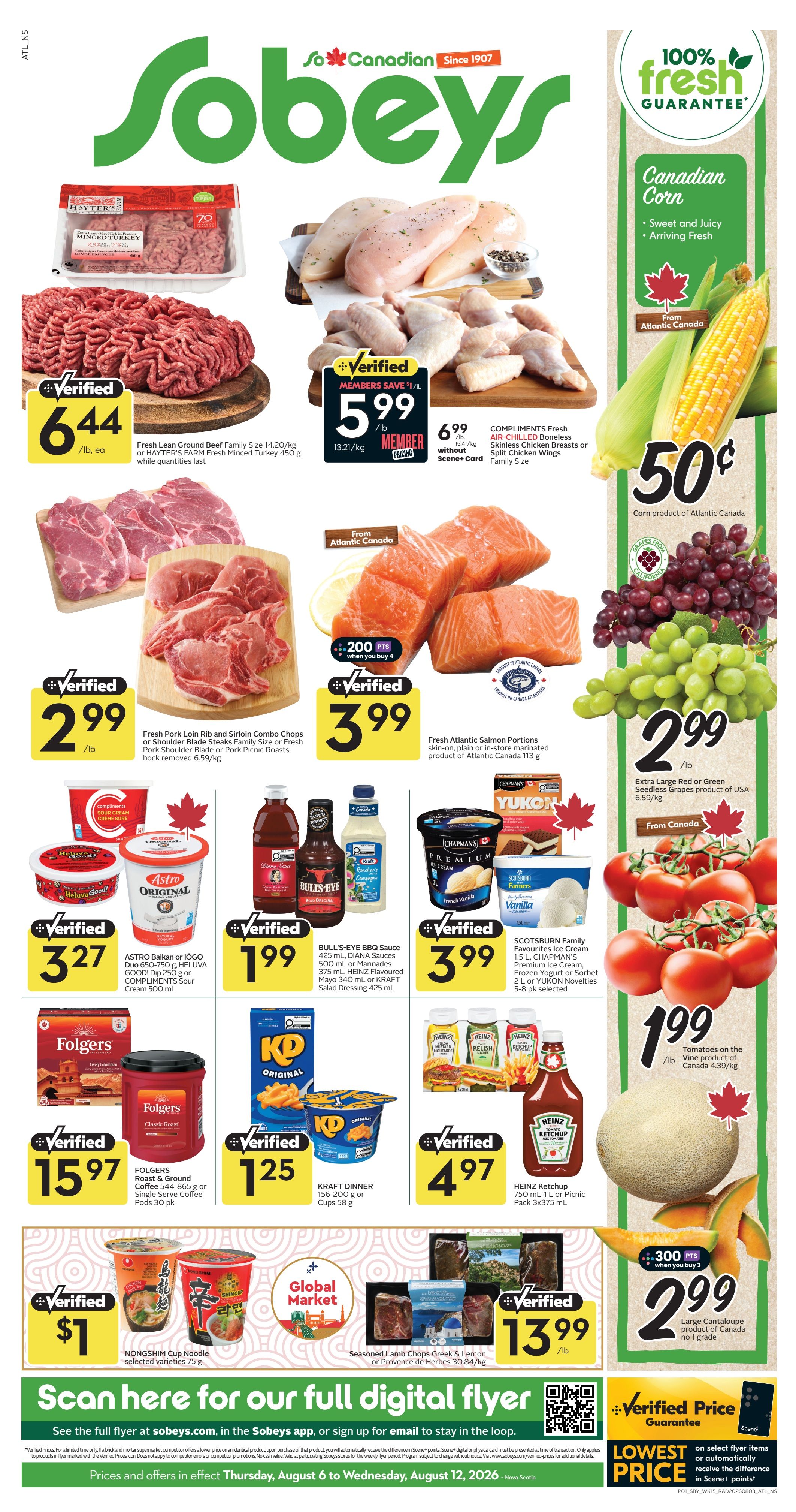 Sobeys (Atlantic) Flyer August 6 to 12