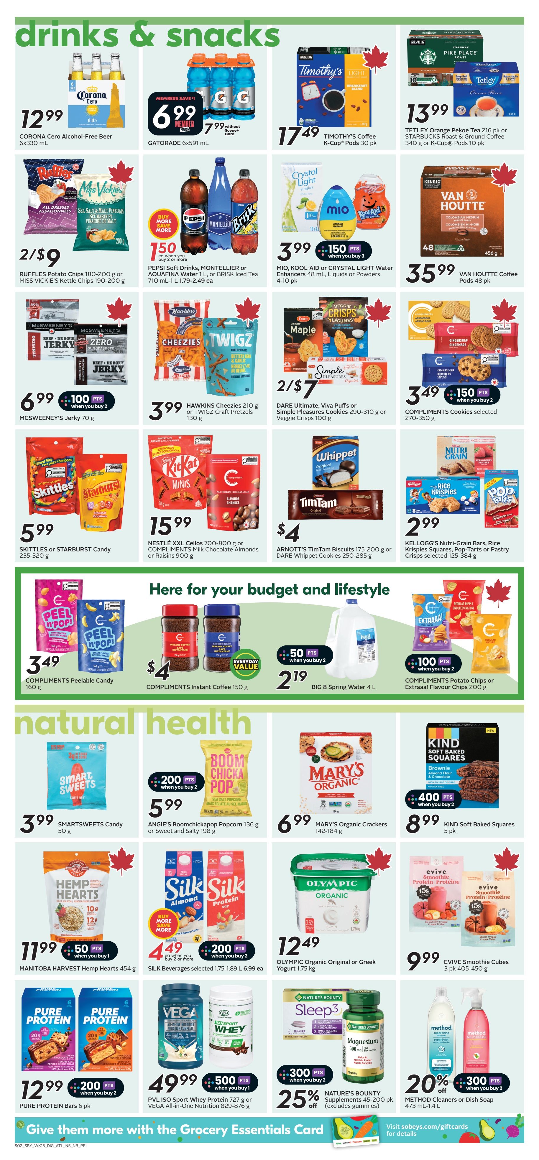 Sobeys (Atlantic) Flyer August 6 to 12