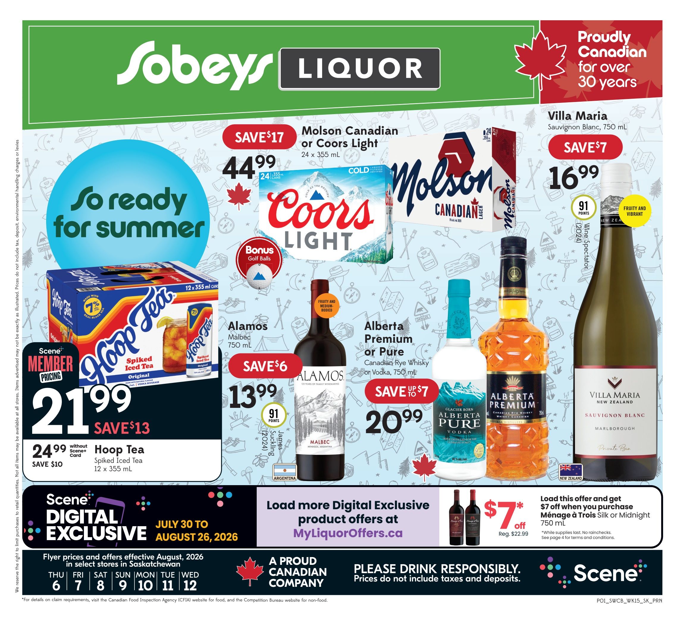 Sobeys (SK) SWCB Flyer August 6 to 12