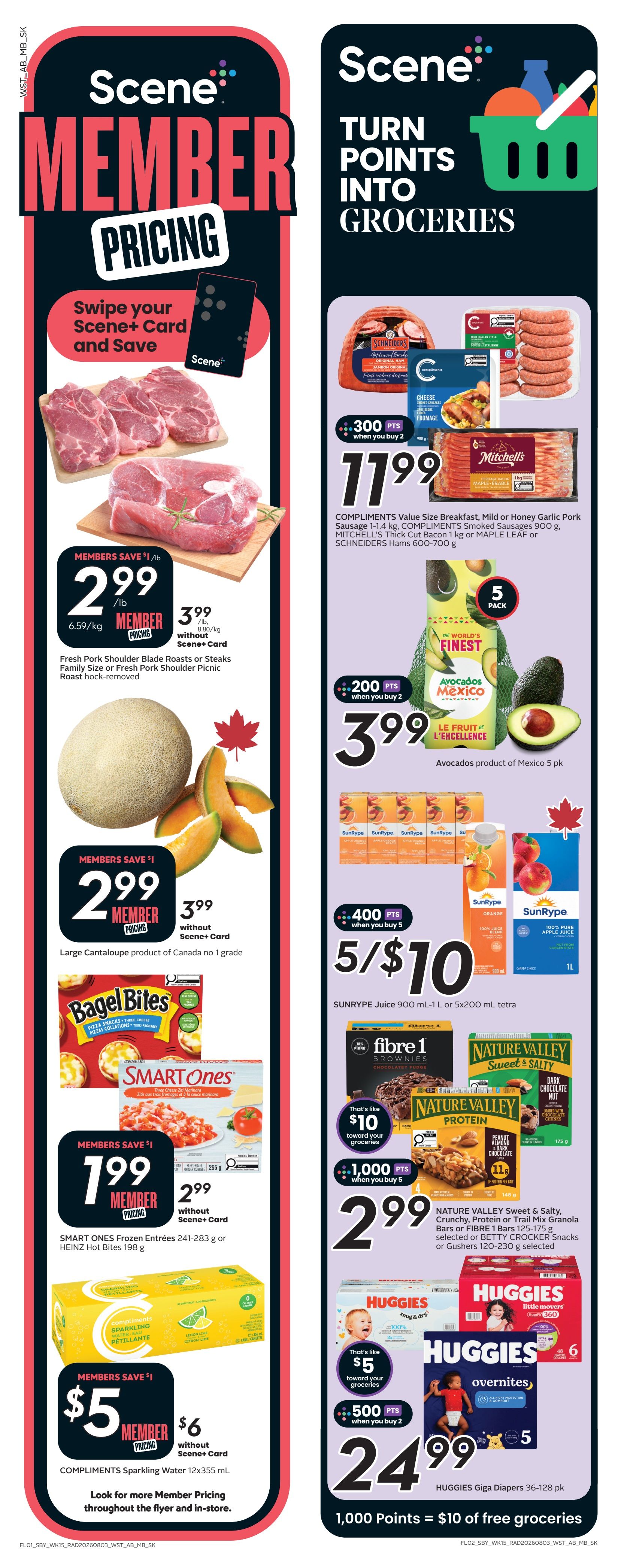 Sobeys/Safeway (SK & MB) Flyer August 6 to 12