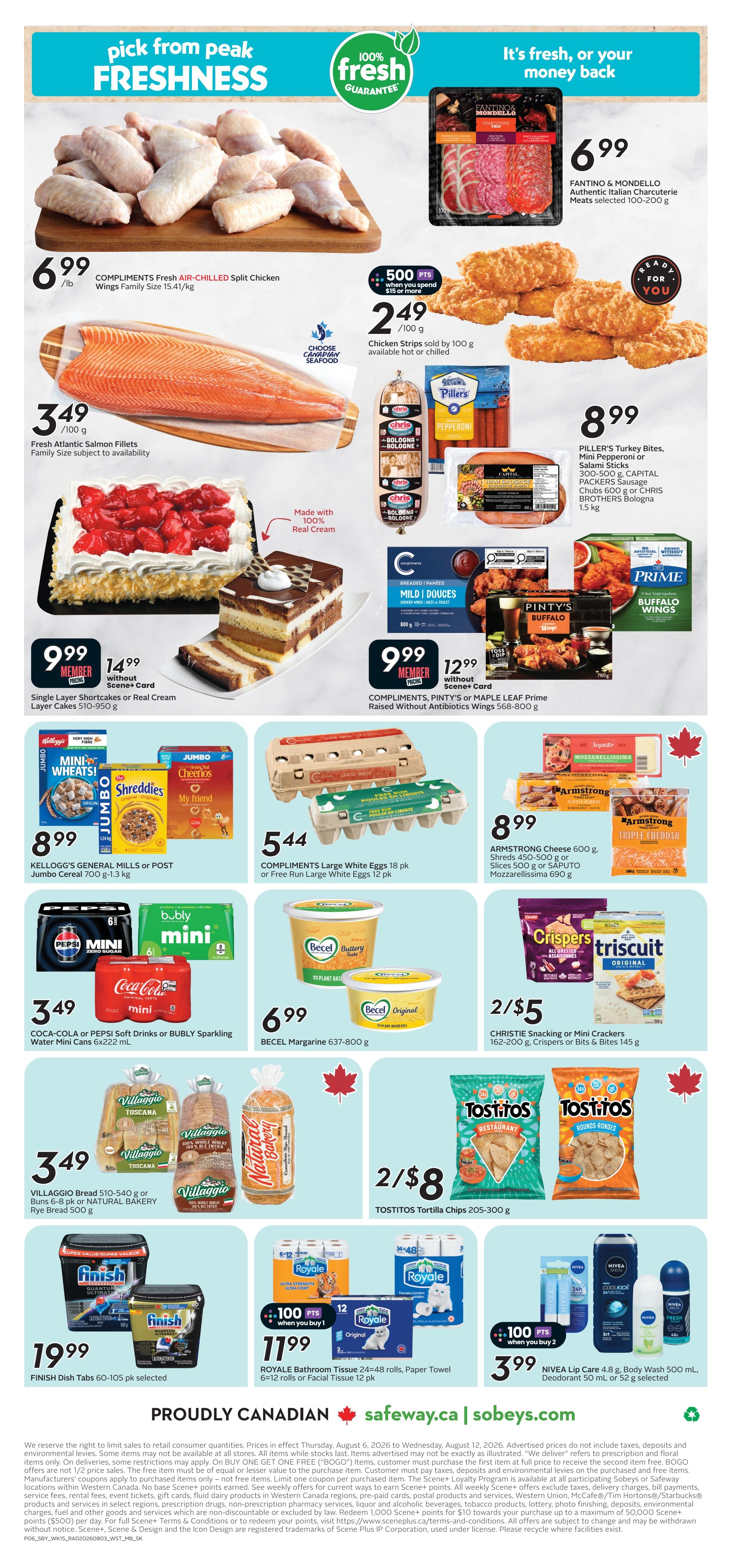 Sobeys/Safeway (SK & MB) Flyer August 6 to 12