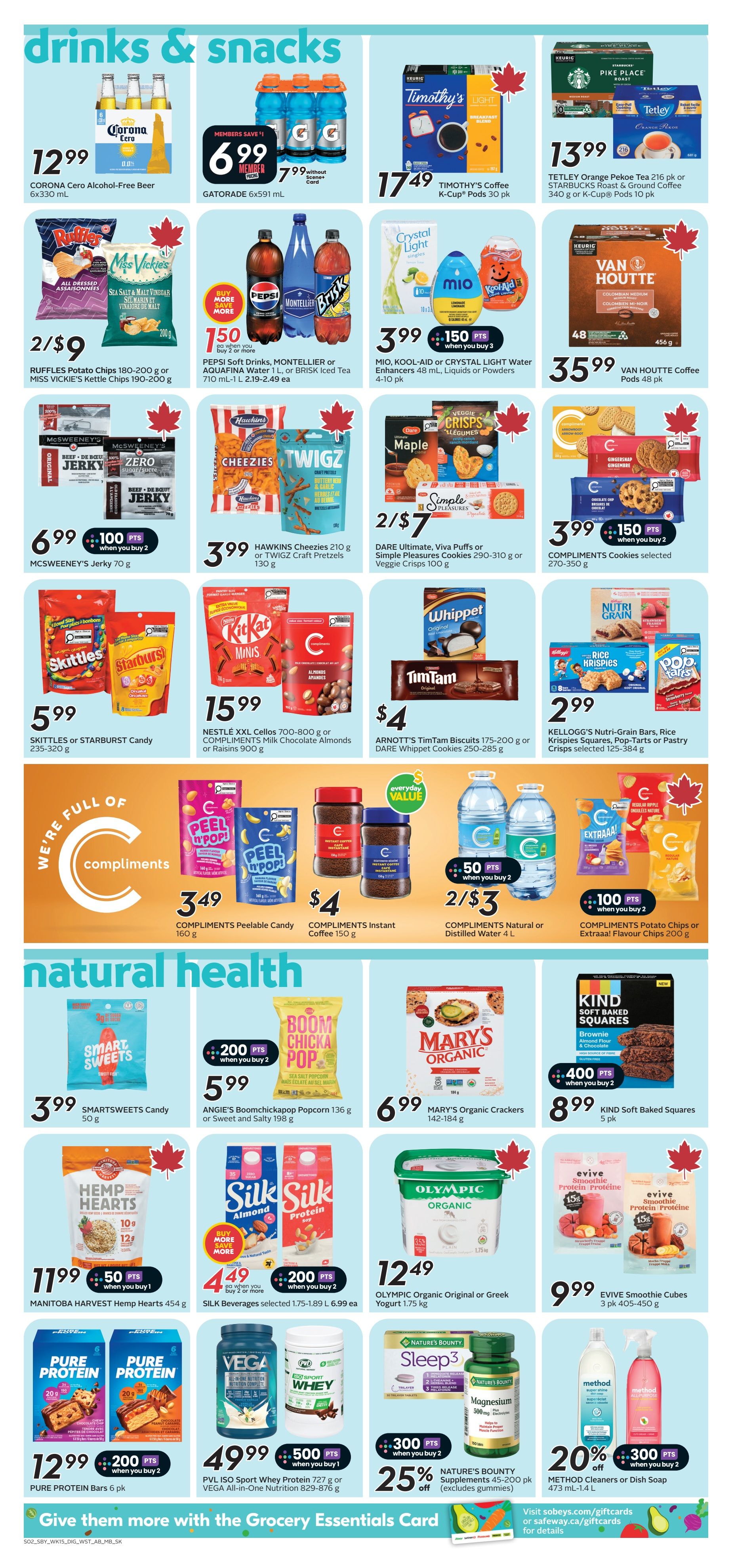 Sobeys/Safeway (SK & MB) Flyer August 6 to 12