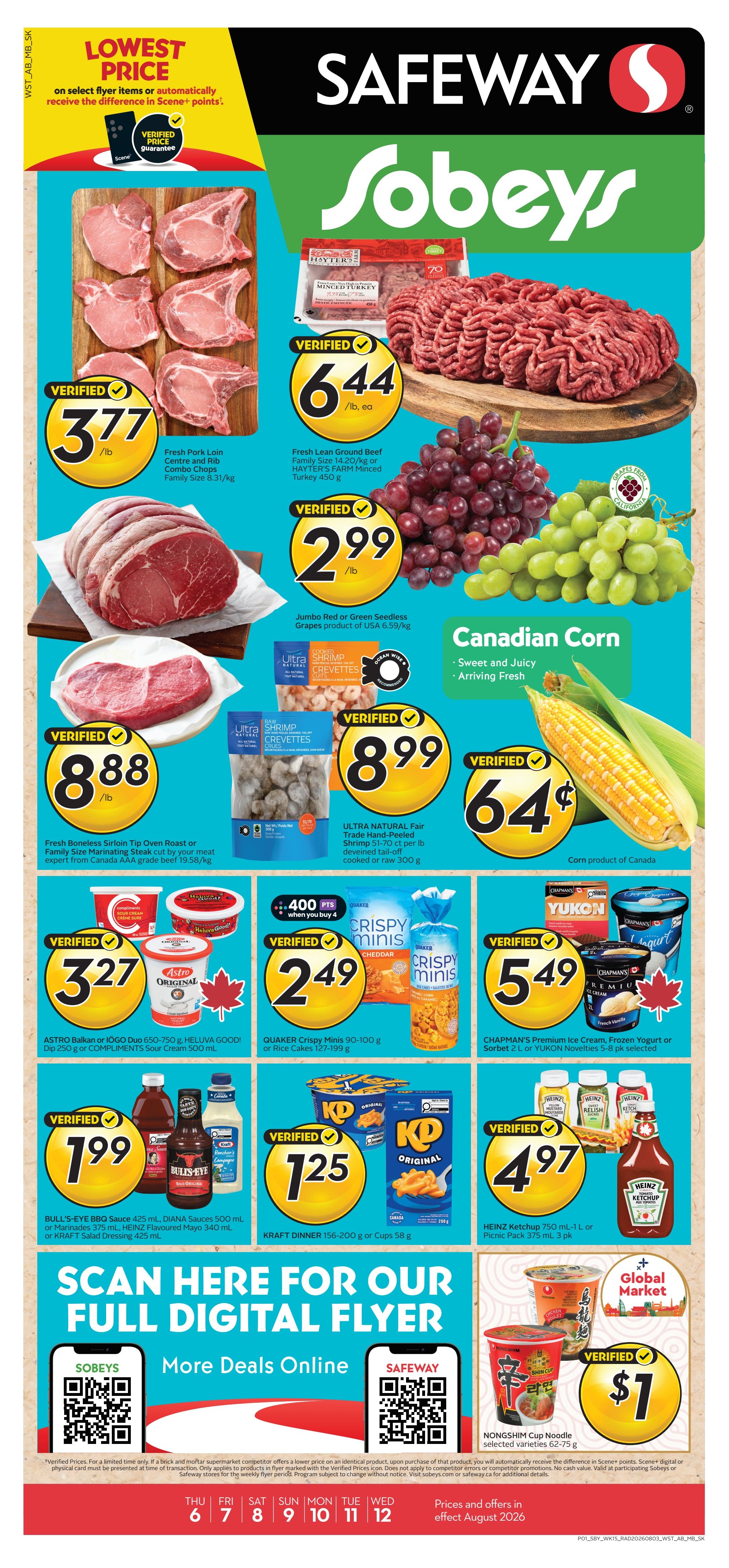 Sobeys/Safeway (AB) Flyer August 6 to 12