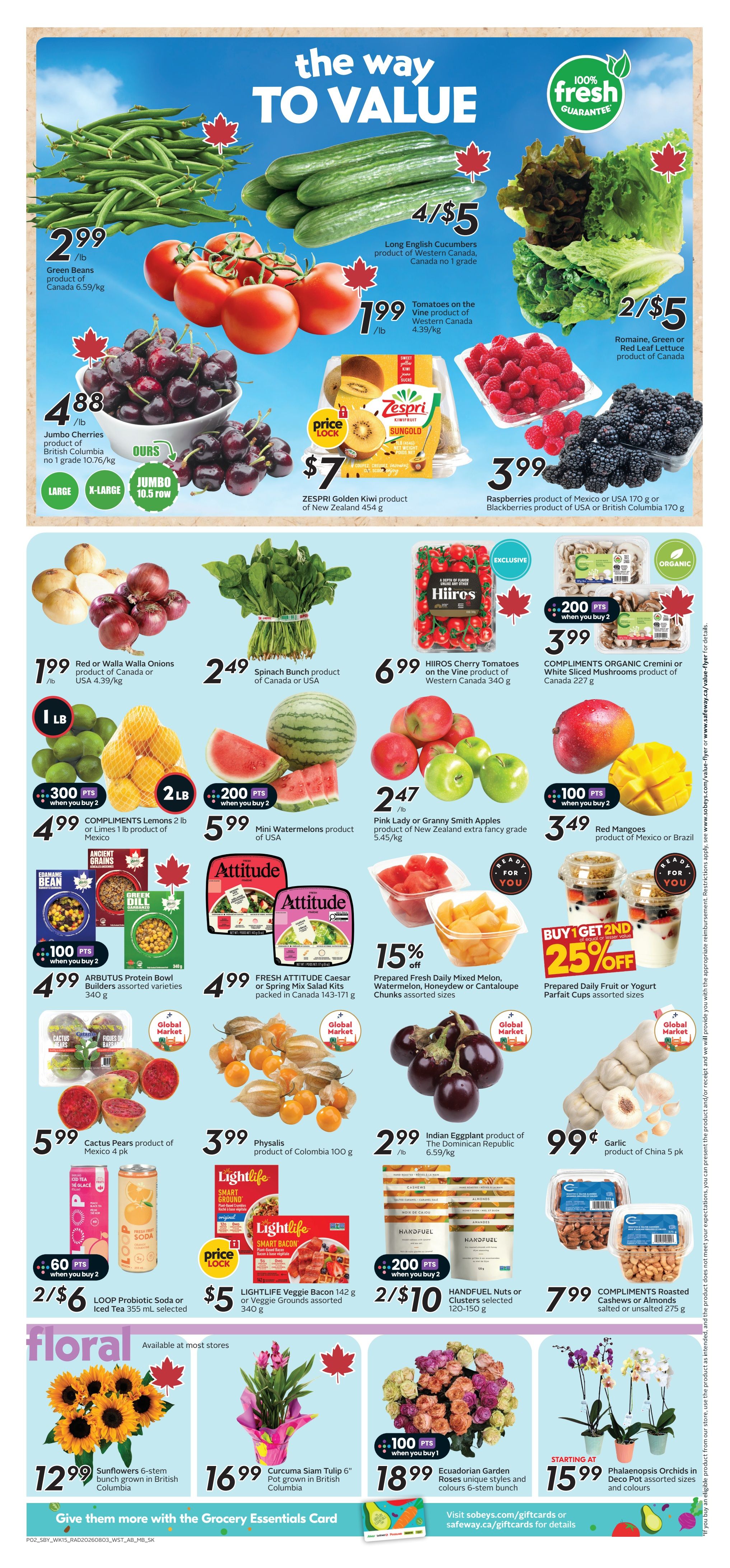 Sobeys/Safeway (AB) Flyer August 6 to 12