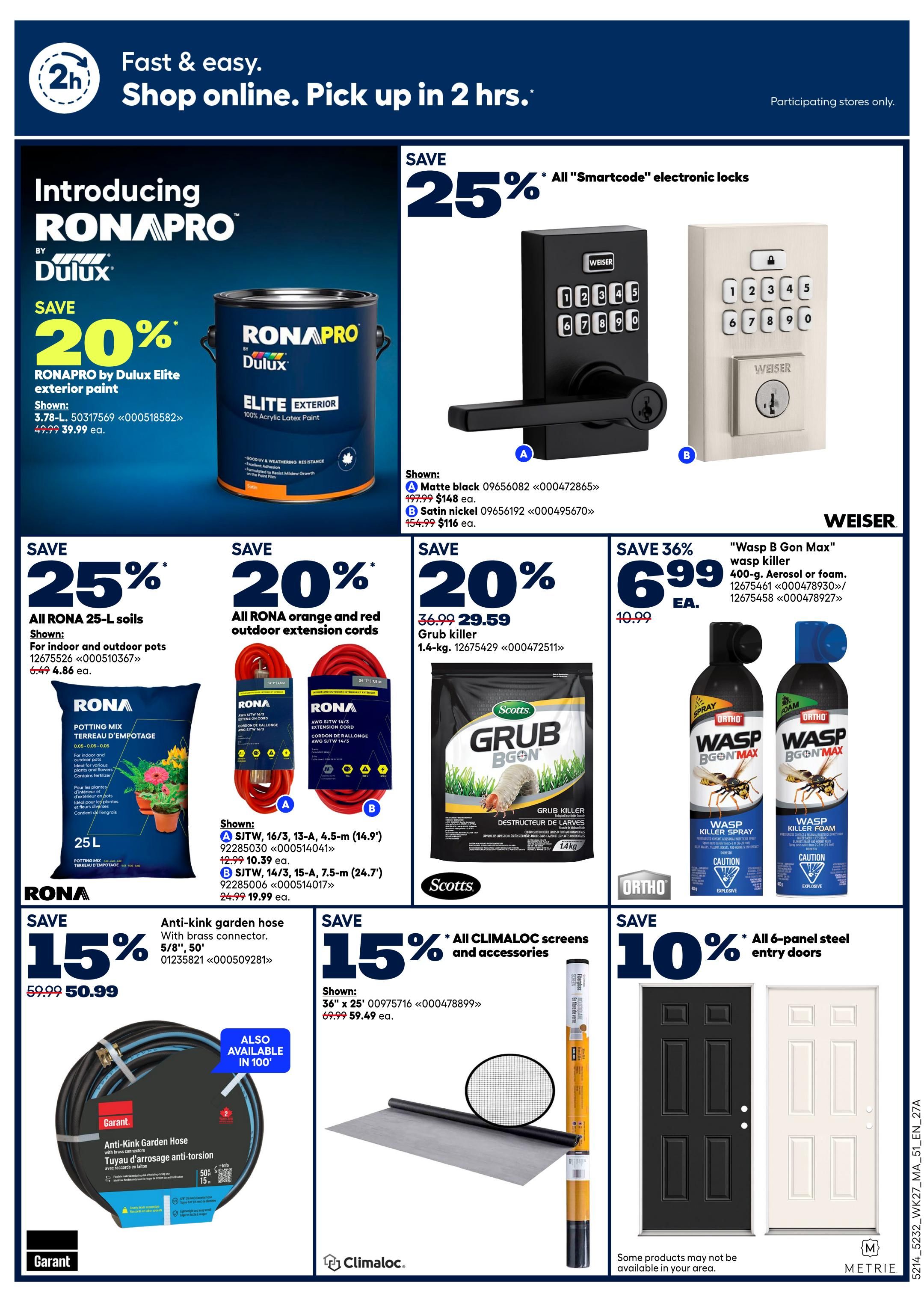 Rona & Rona+ (Atlantic) Flyer August 6 to 12