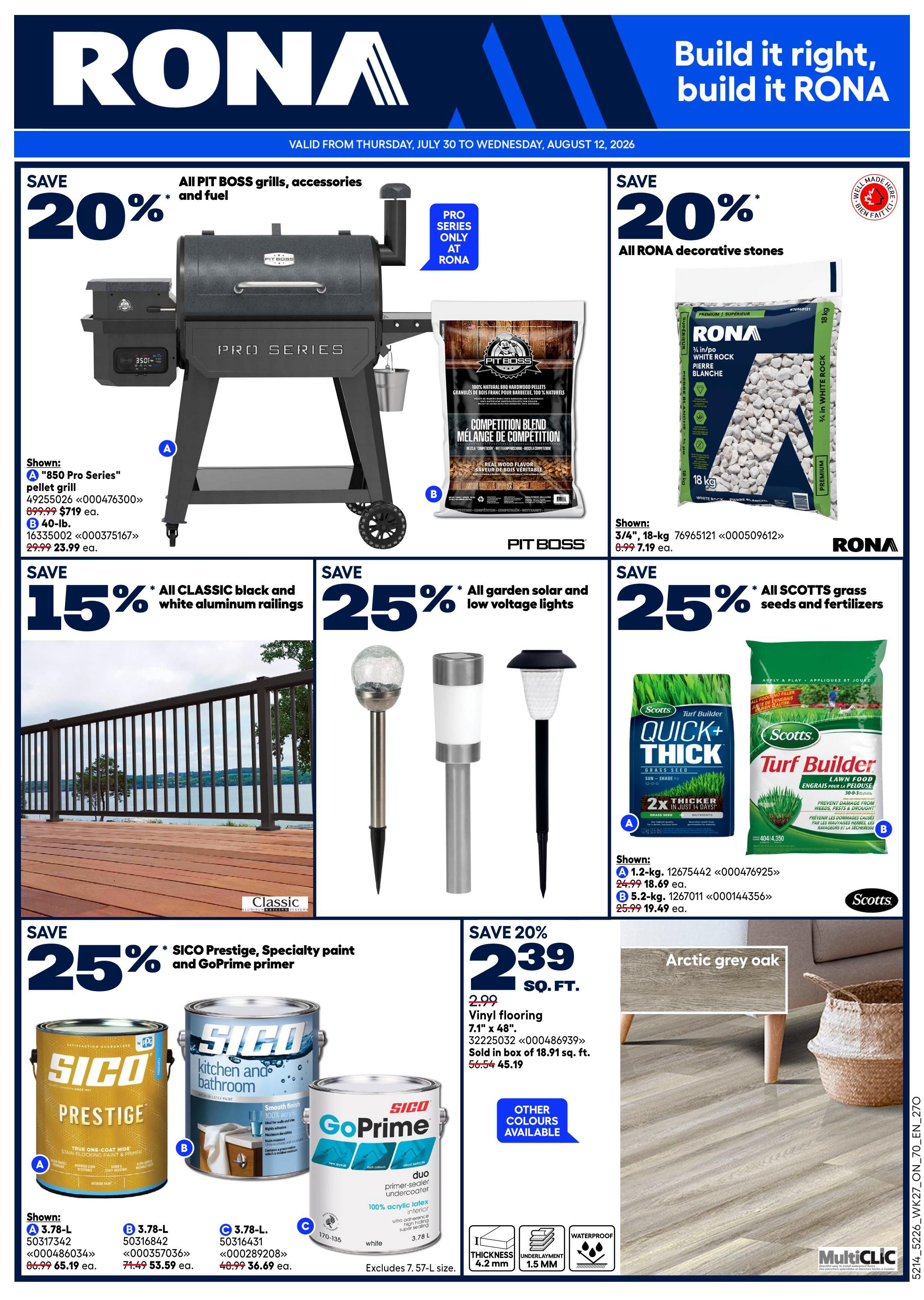 Rona & Rona+ (ON) Flyer August 6 to 12