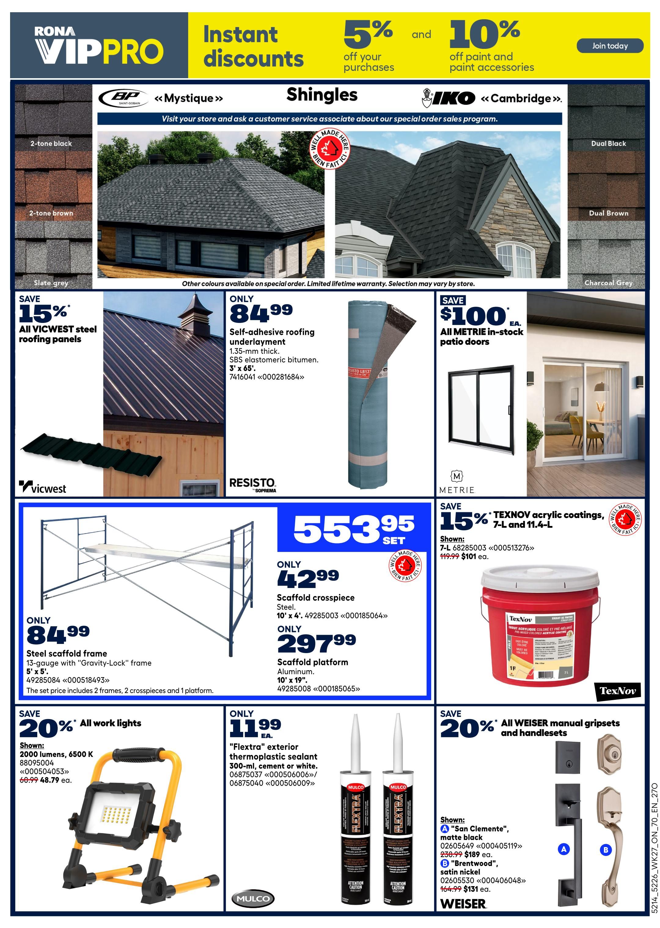 Rona & Rona+ (ON) Flyer August 6 to 12