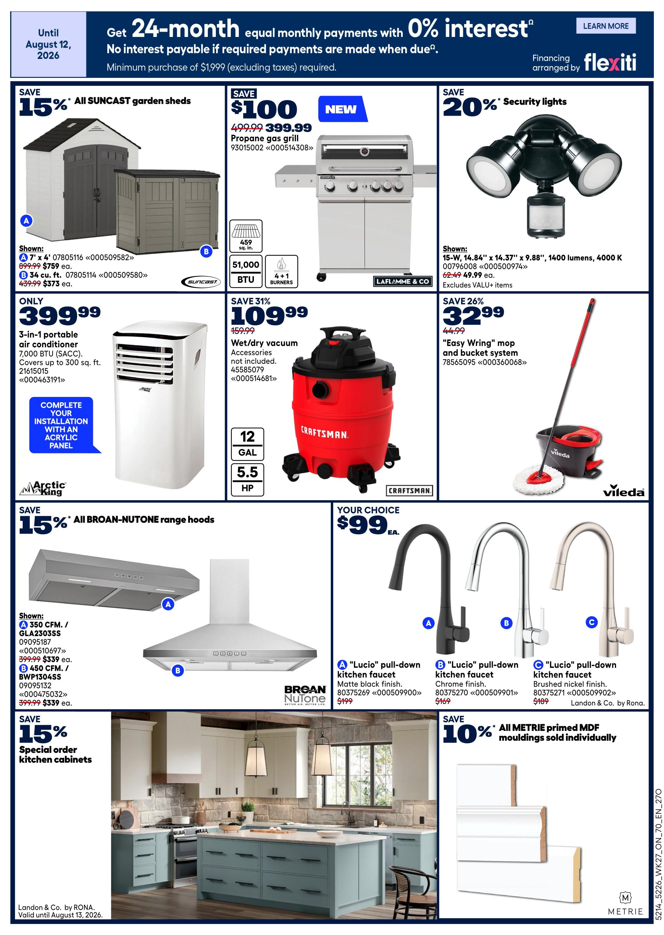 Rona & Rona+ (ON) Flyer August 6 to 12