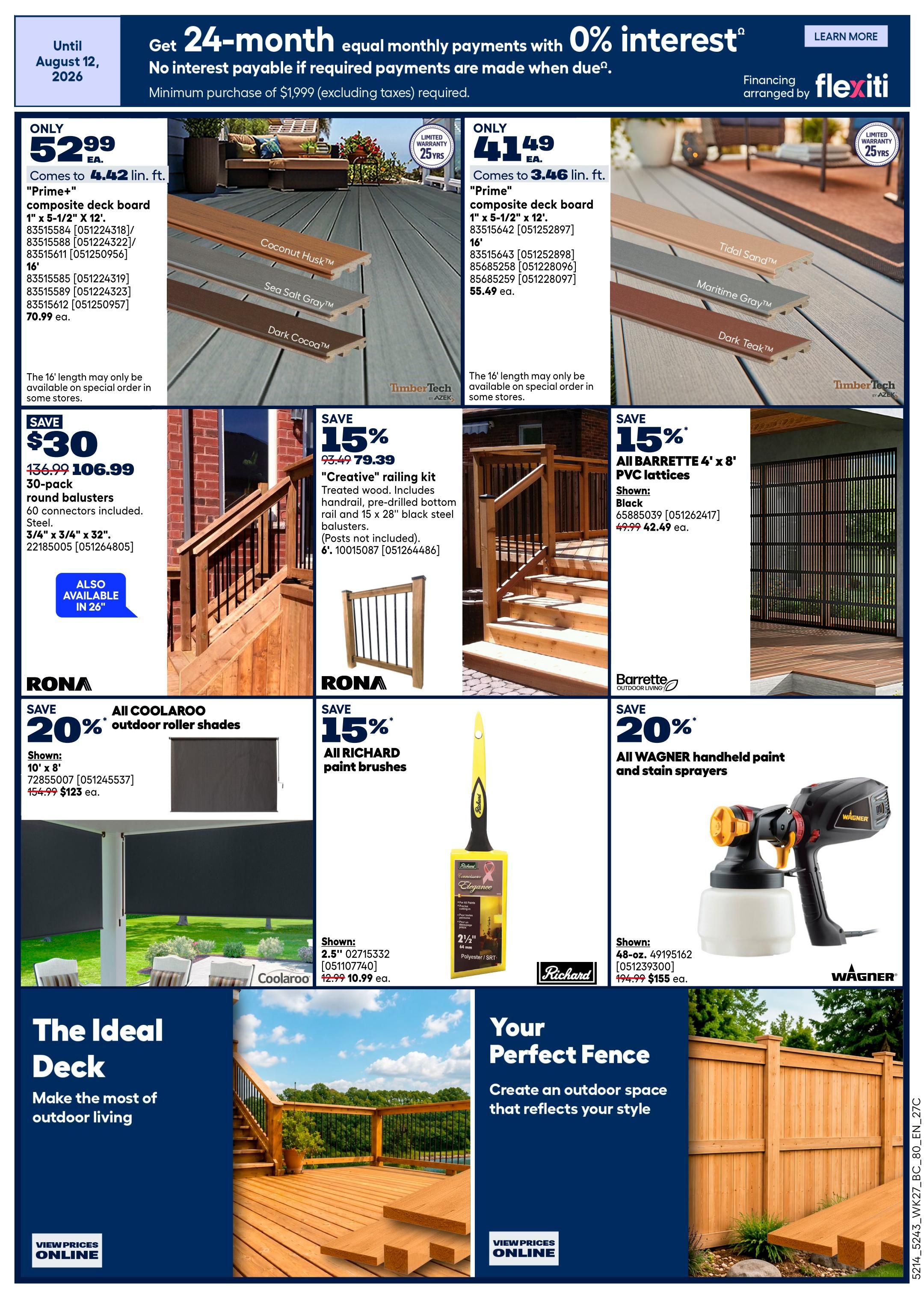 Rona & Rona+ (BC) Flyer August 6 to 12