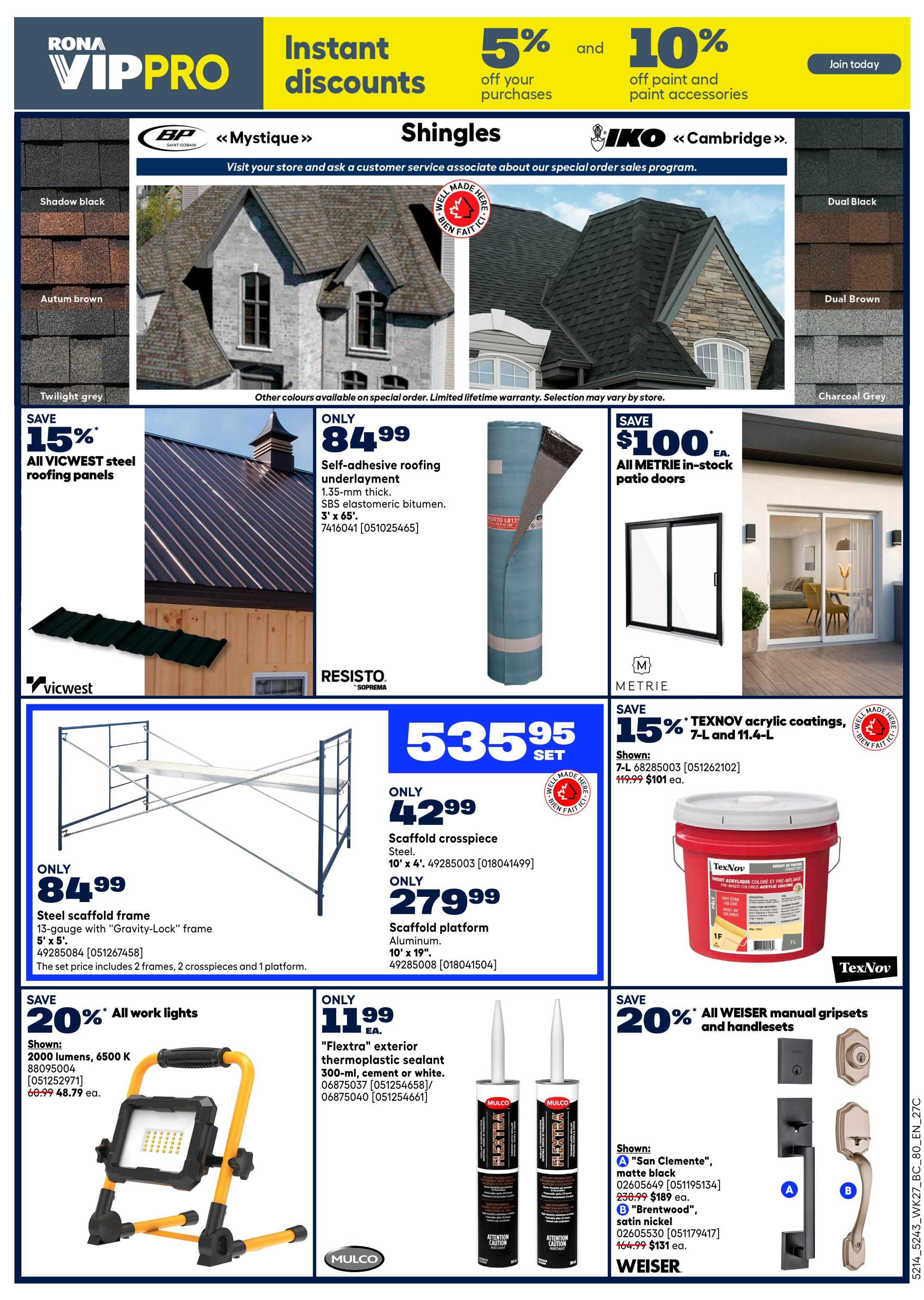 Rona & Rona+ (BC) Flyer August 6 to 12